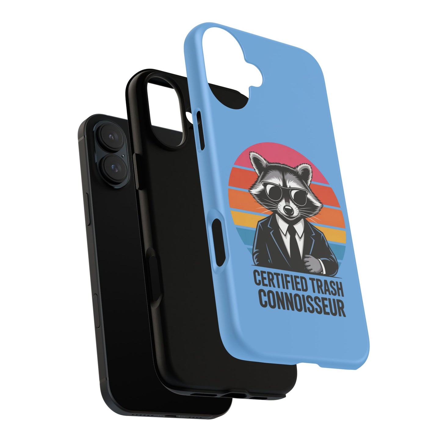 Humorous Raccoon Phone Case - Certified Trash Connoisseur