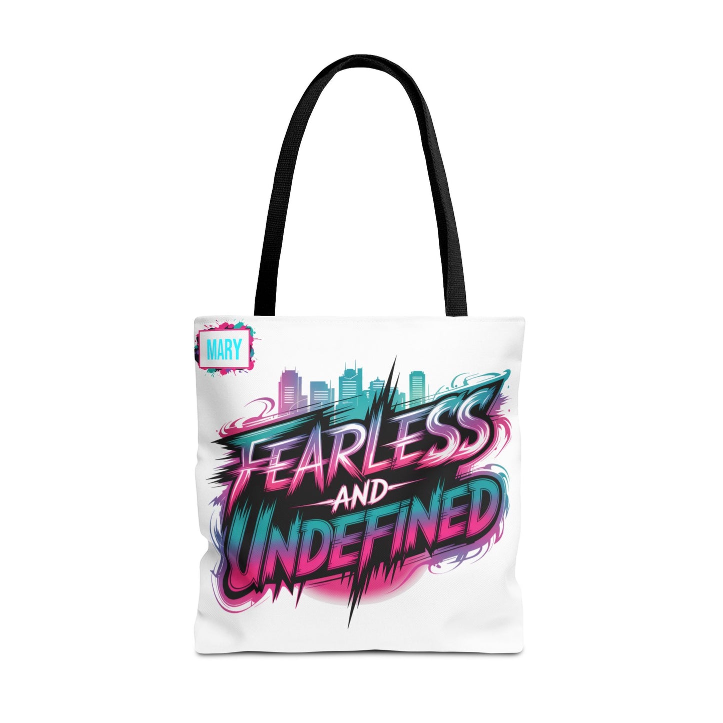 Custom Name Tote Bag | Fearless and Undefined Design | K-Pop Inspired Gift for Fans | Personalized Bold Aesthetic Bag | Trendy Streetwear Tote