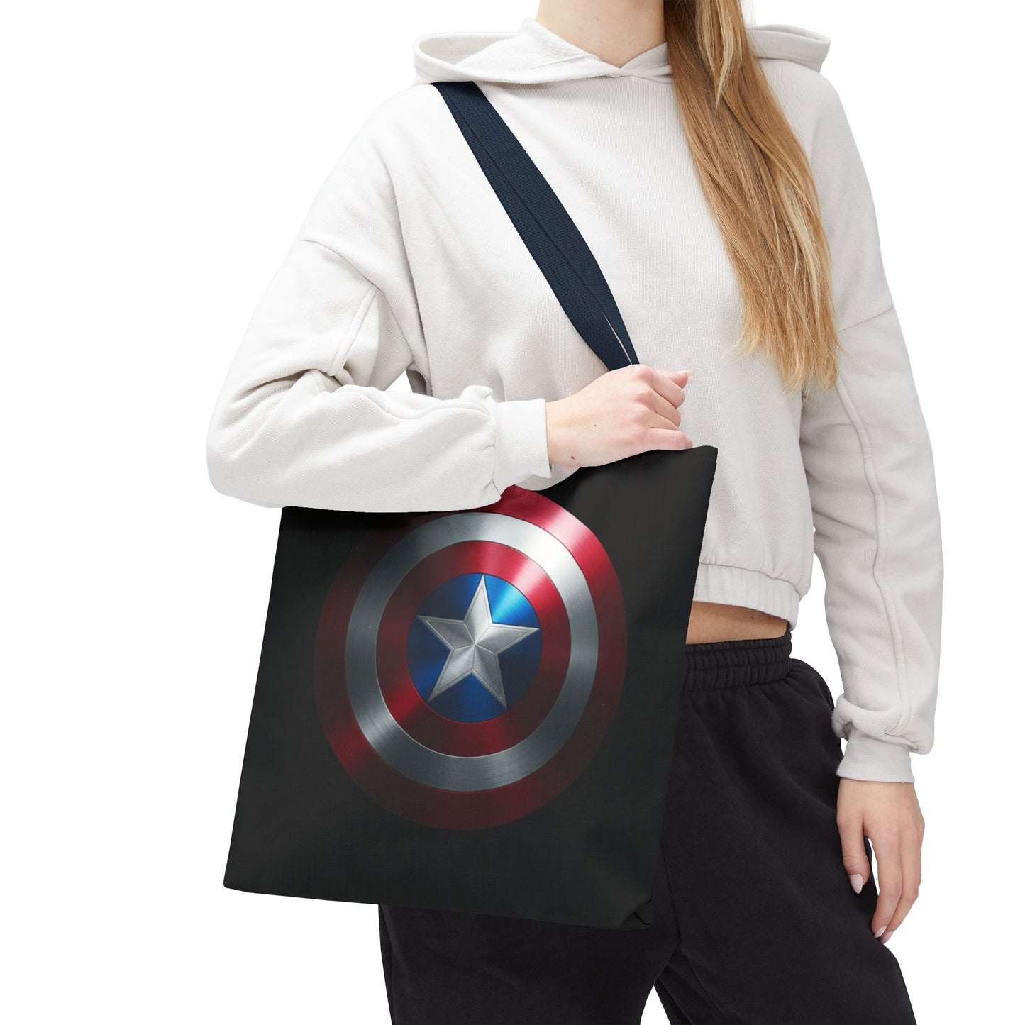 Heroic Shield Tote Bag - Stylish Marvel-Inspired Carryall for Fans