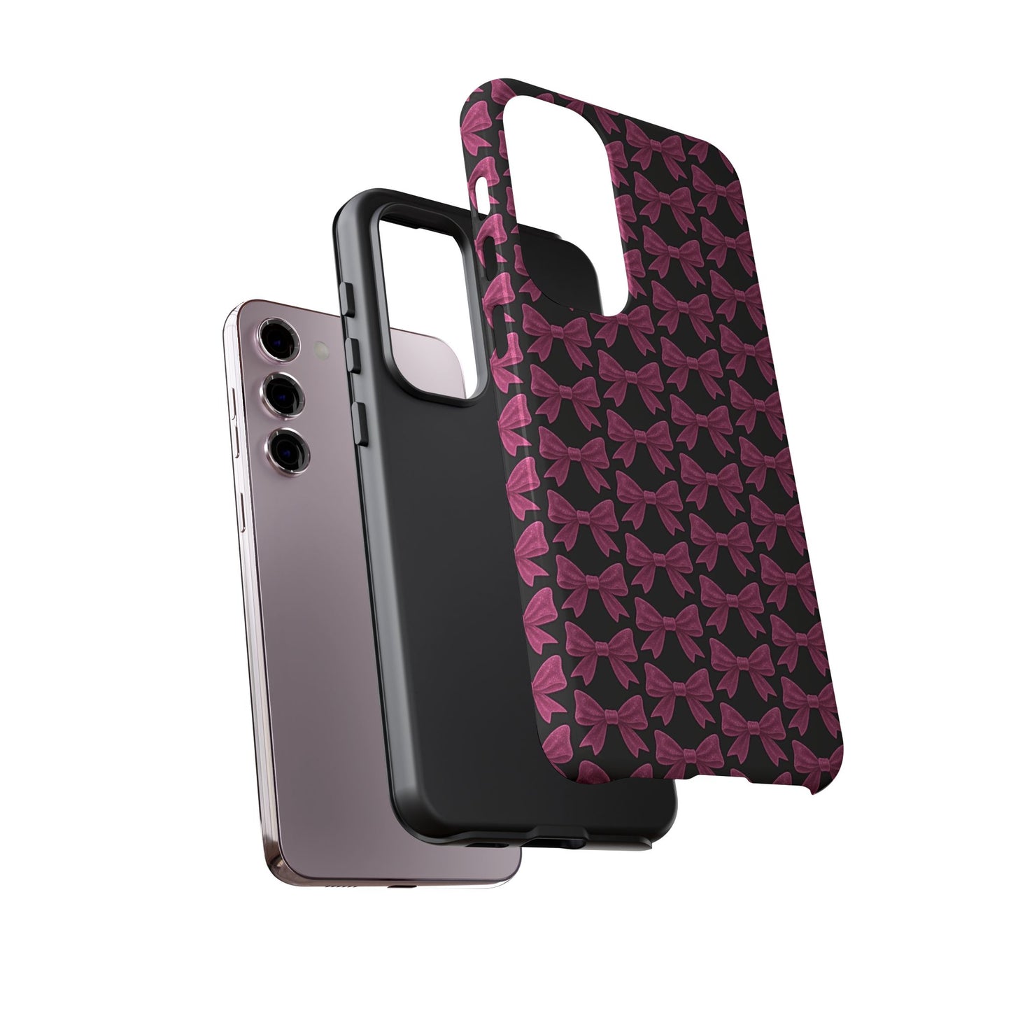 Pink Bow Samsung Case Coquette Aesthetic Phone Cover Cute Girly Phone Case Glossy Y2K Accessory Kawaii Samsung Case Gift