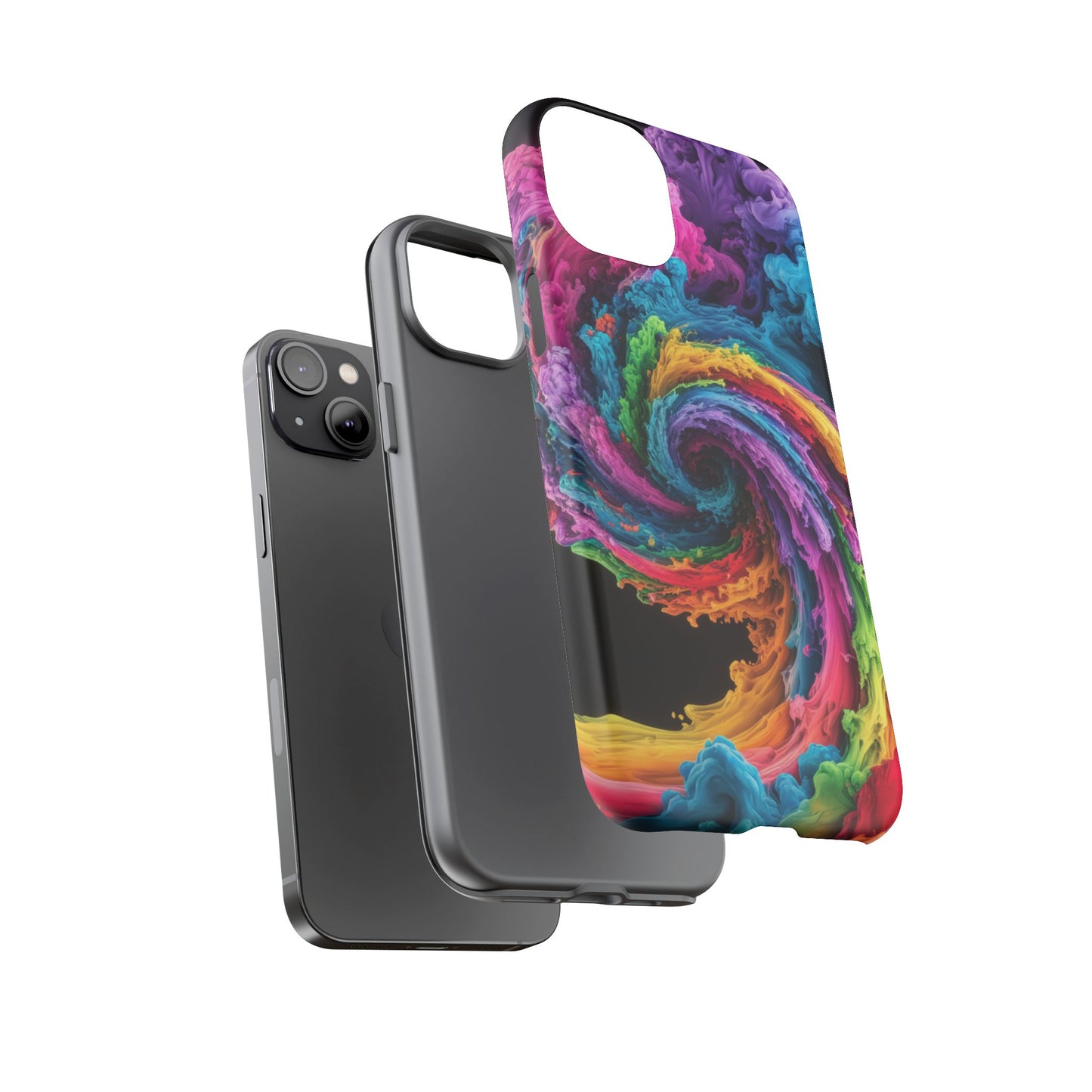 iPhone Case - Colorful Swirl Design
