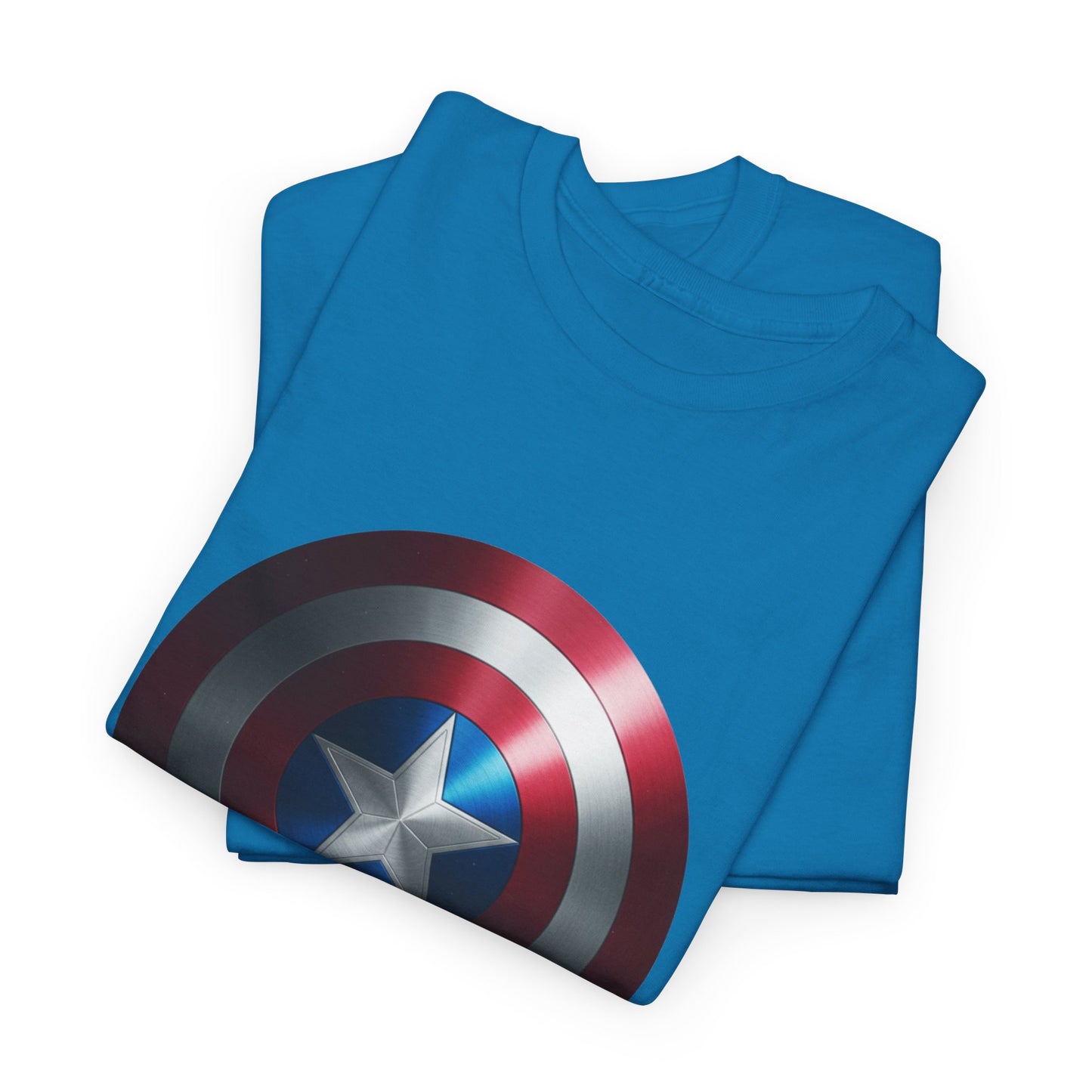 Patriotic Hero Shield Shirt – Star Emblem Graphic Tee – Super Soldier Gift – Comic Inspired Unisex Shirt – Cosplay Convention Top