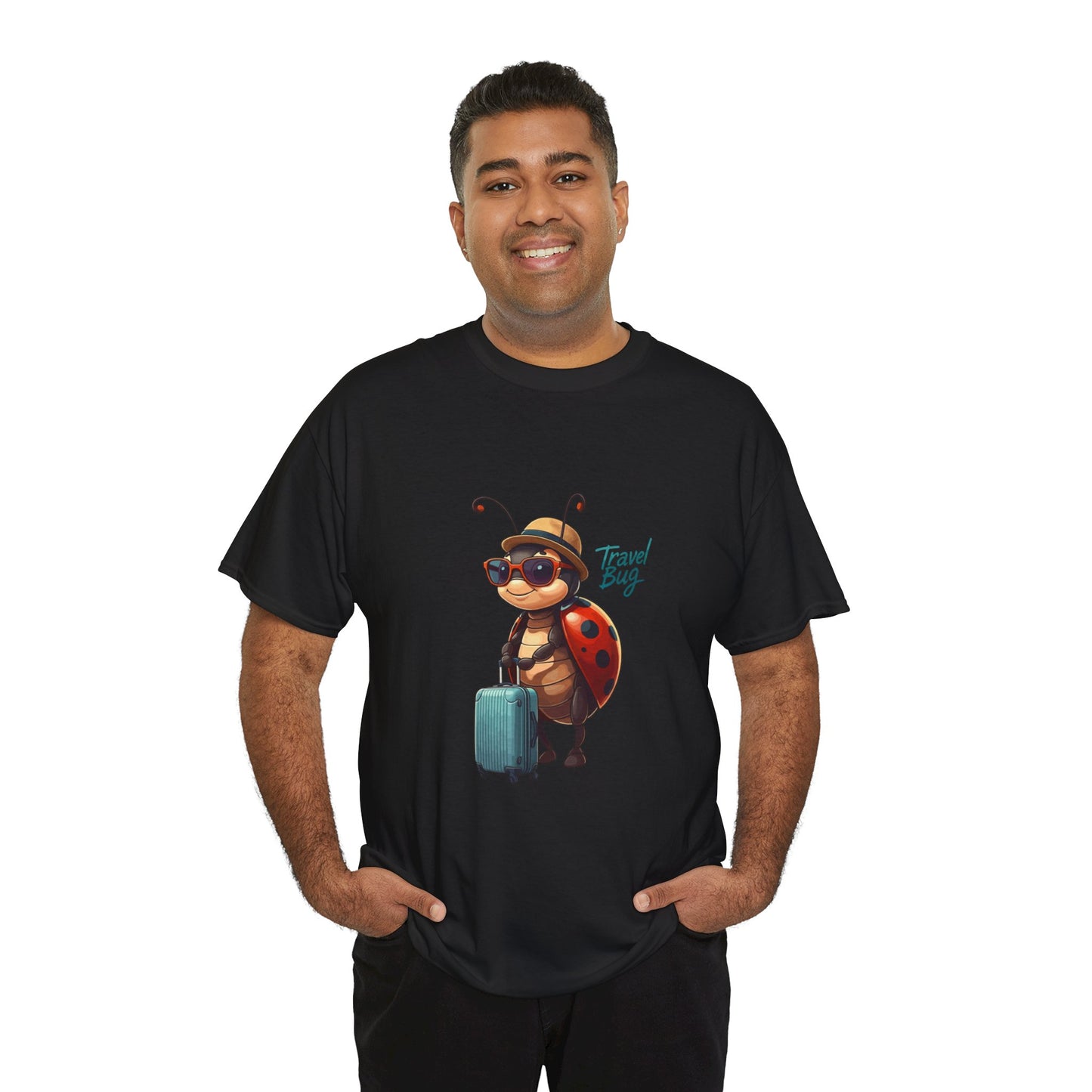 Travel Bug T-Shirt – Cute Ladybug Travel Tee | Funny Wanderlust Shirt for Travel Lovers | Unisex Graphic Tee Gift for Adventurers