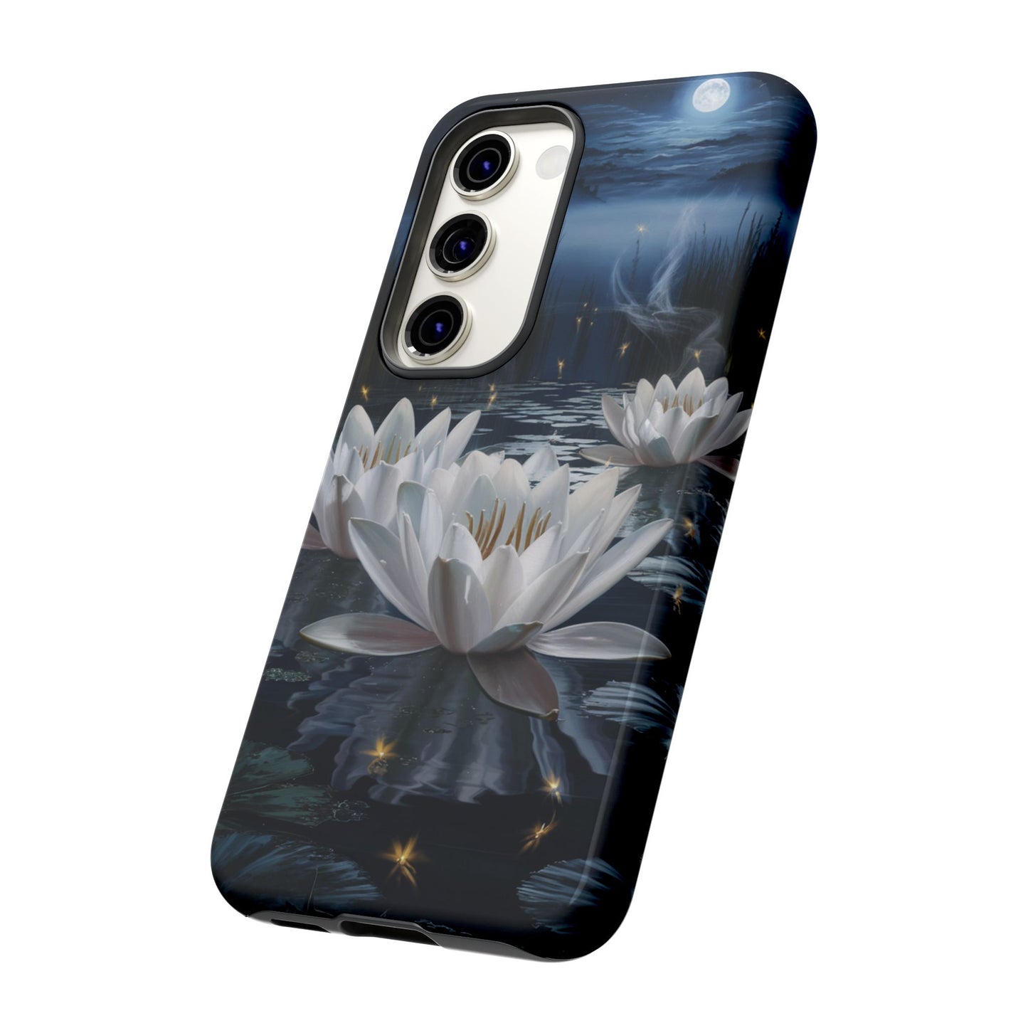 Samsung Galaxy Tough Case - Water Lillies Moonlit Sky Phone Cover