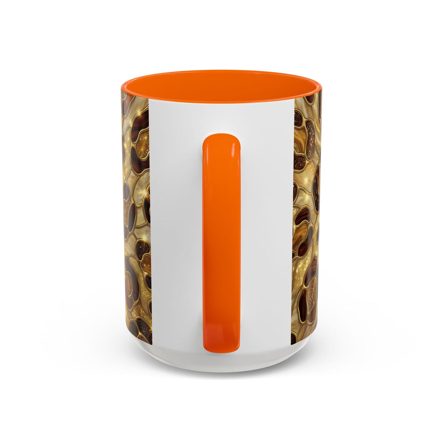 Stained Glass Leopard Print Mug, Gold Cheetah Coffee Cup, Luxury Animal Print Gift, Glam Mosaic Tea Mug, Trendy Desk Decor For Her Gifts