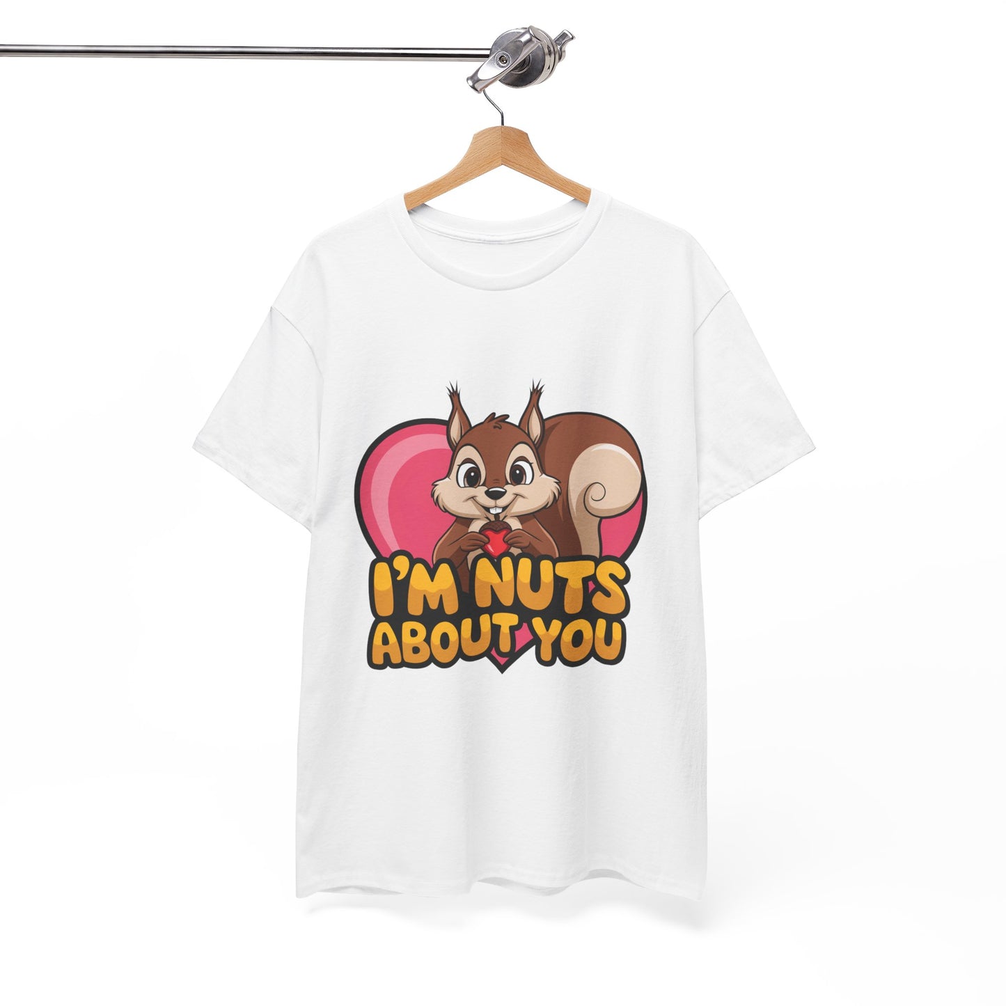 I’m Nuts About You Shirt, Funny Valentine Shirt, Squirrel Love T Shirt, Cute Animal Pun Tee, Valentine Gift For Him Her