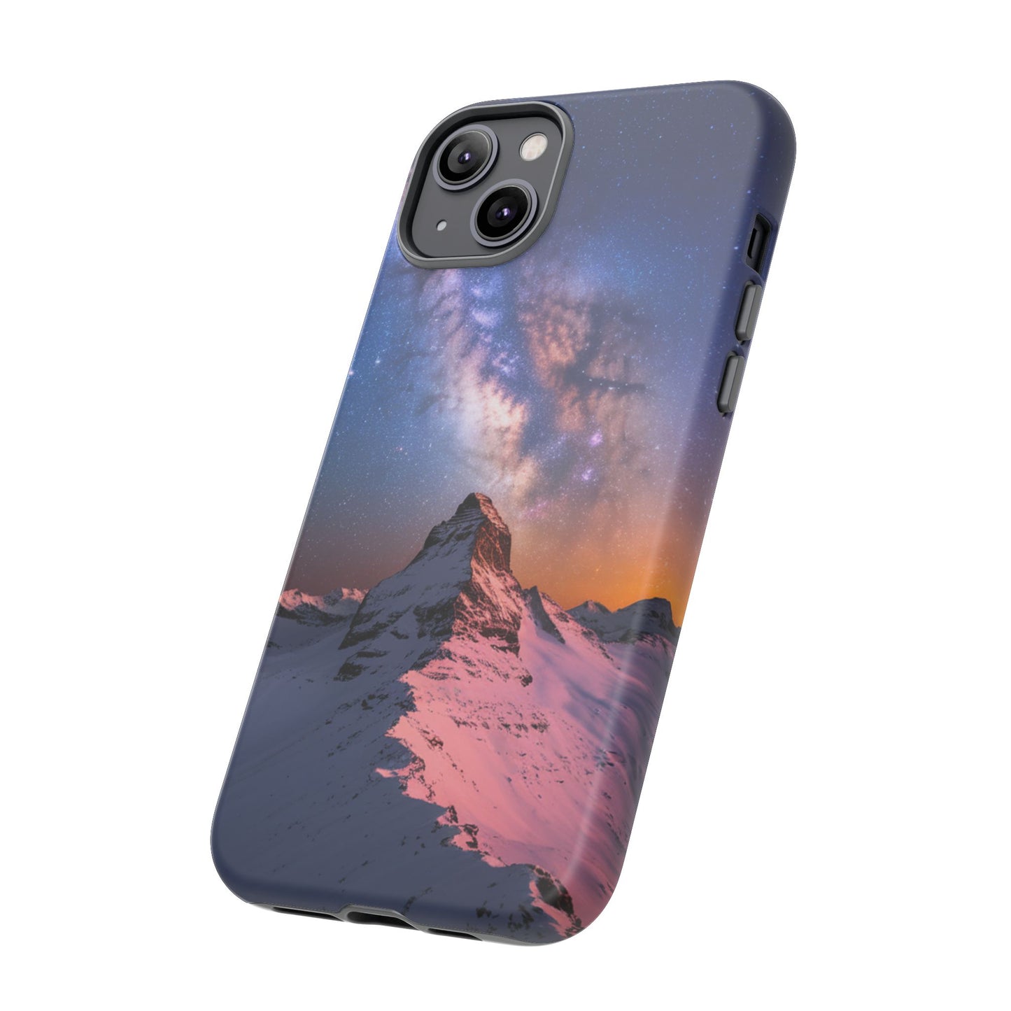 iPhone Case Mountain Top and Milky Way Nature Phone Case Unique Gift