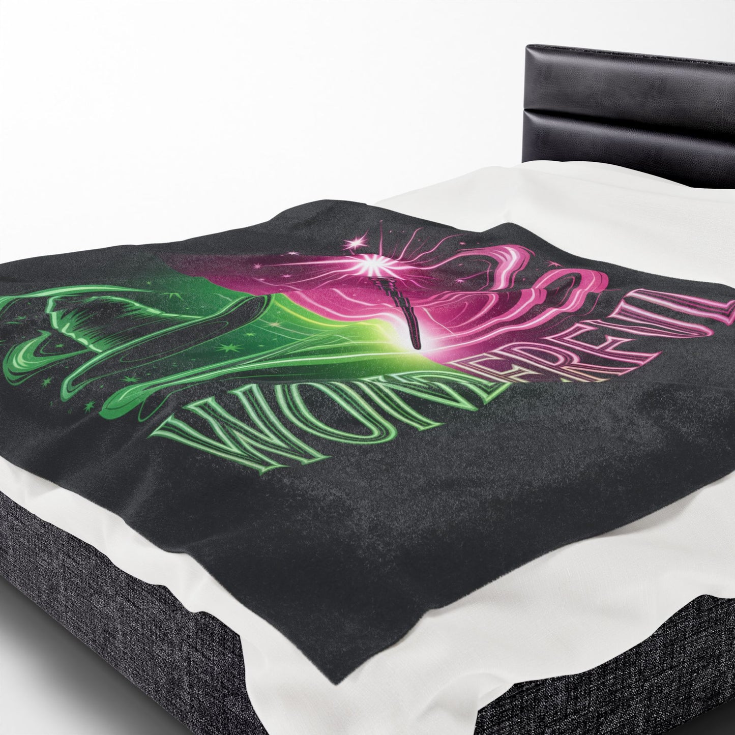 Wonderful Broadway-Inspired Blanket, Neon Theater Throw, Cozy Musical Gift, Soft Fleece Bed Blanket, Magical Room Decor For Broadway Fans