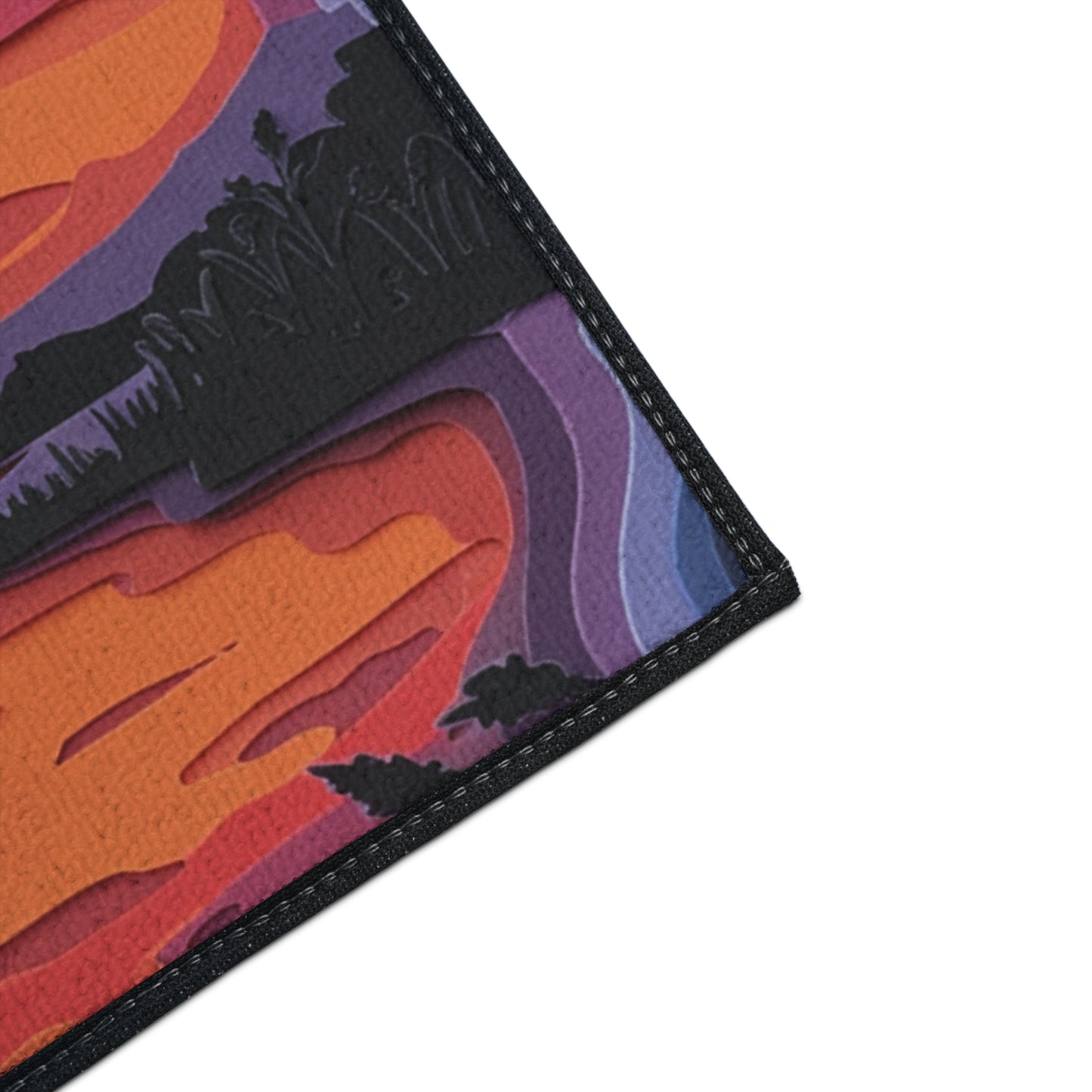 Floor Mat - Paper Art Sunset design
