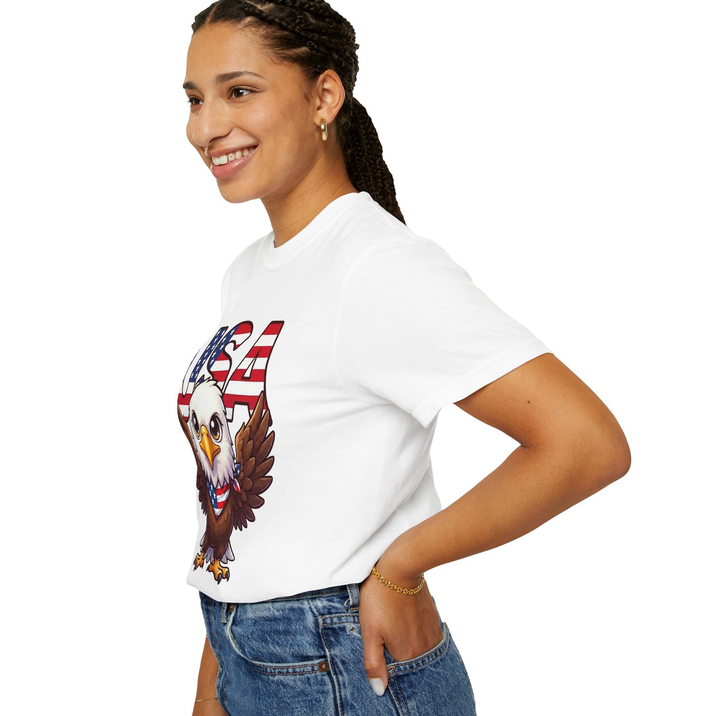 USA Eagle Shirt, Patriotic Comfort Colors Shirt, American Flag Eagle T Shirt, Fourth Of July Shirt, Freedom Graphic Tee, USA Pride Shirt