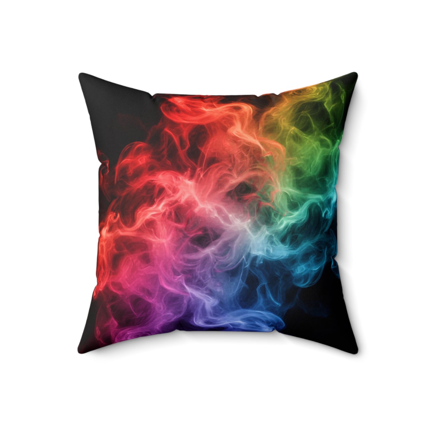 Colorful Smoke Square Pillow