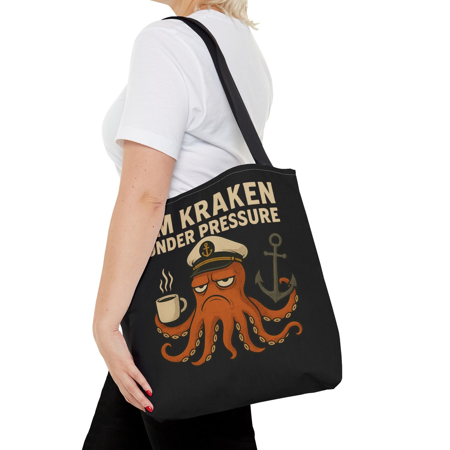 Stressed Octopus Tote Bag Nautical Bag Beach Tote Ocean Reusable Bag Seaside