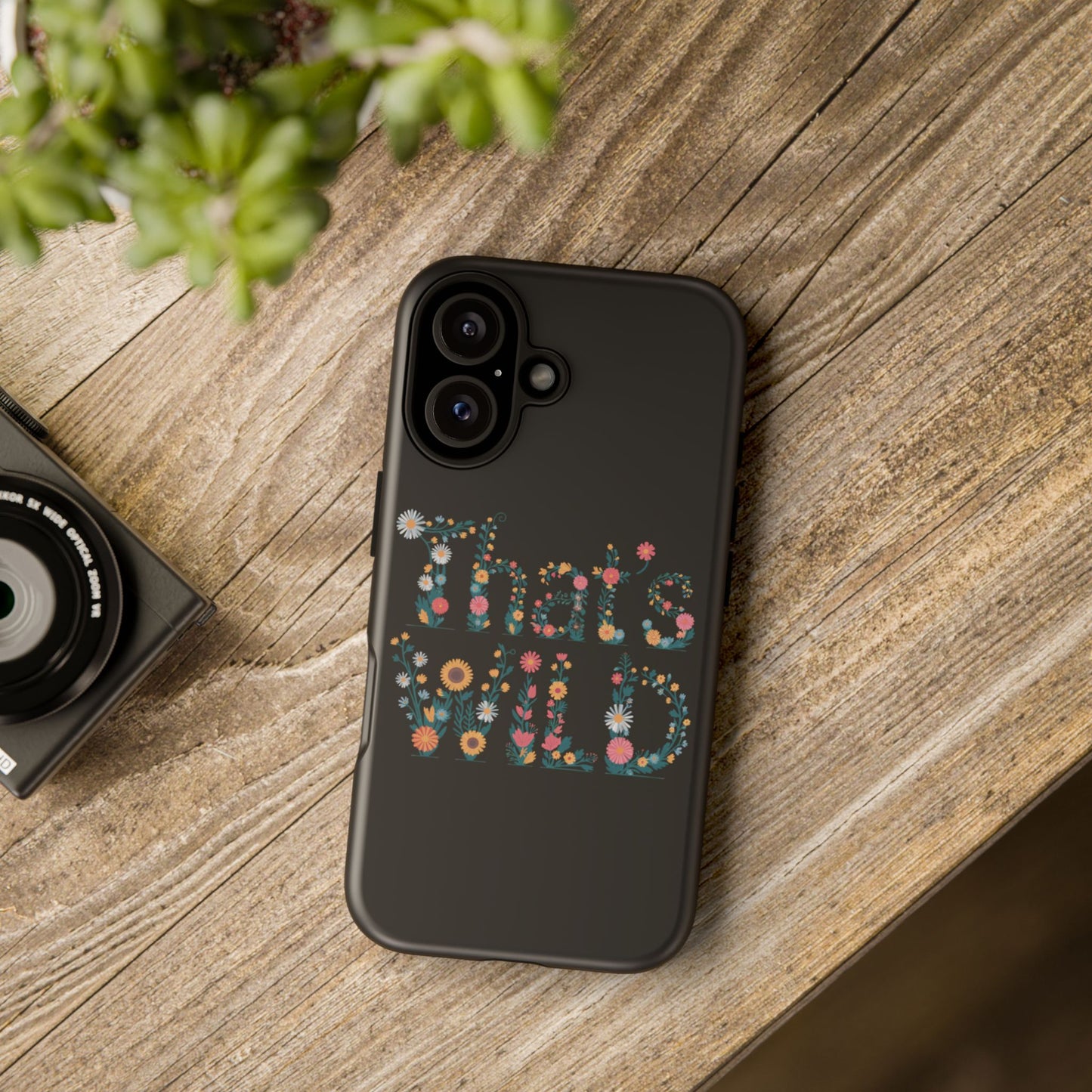 Phone Case - That's Wild Floral Design iPhone Flower Case Accessory for Nature Lovers Unique Gift