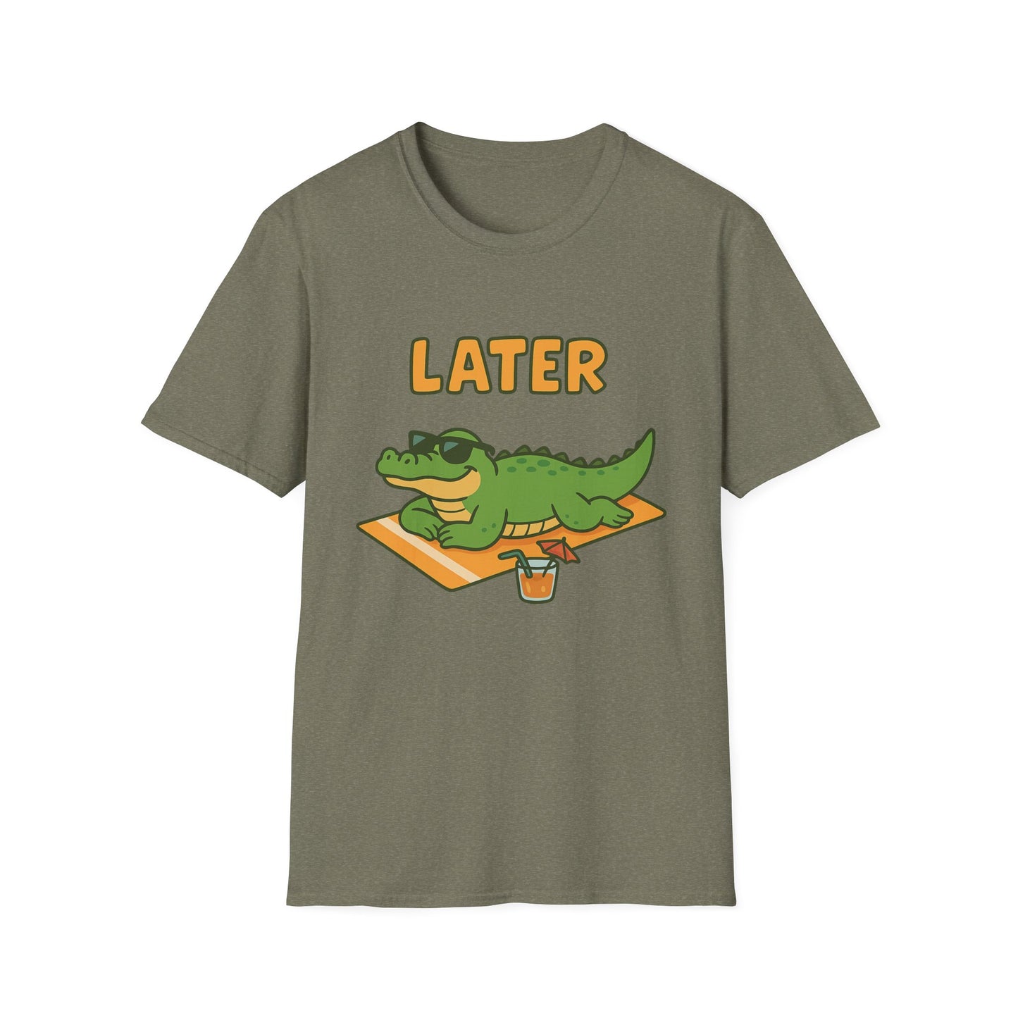 Later Gator Graphic Tee - Funny Alligator T-Shirt | Funny Summer Shirt | Trendy Animal Tee | Cute Gator Gift | Y2K Retro Humor Tee