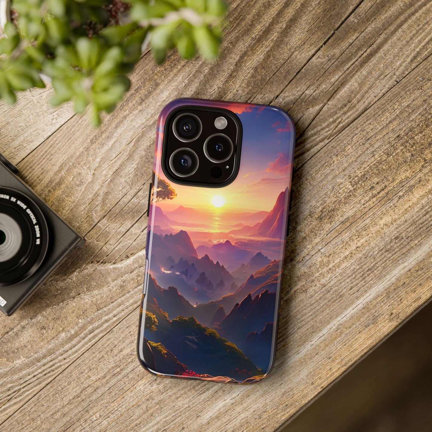 iPhone Tough Case - Artistic Sunset Landscape