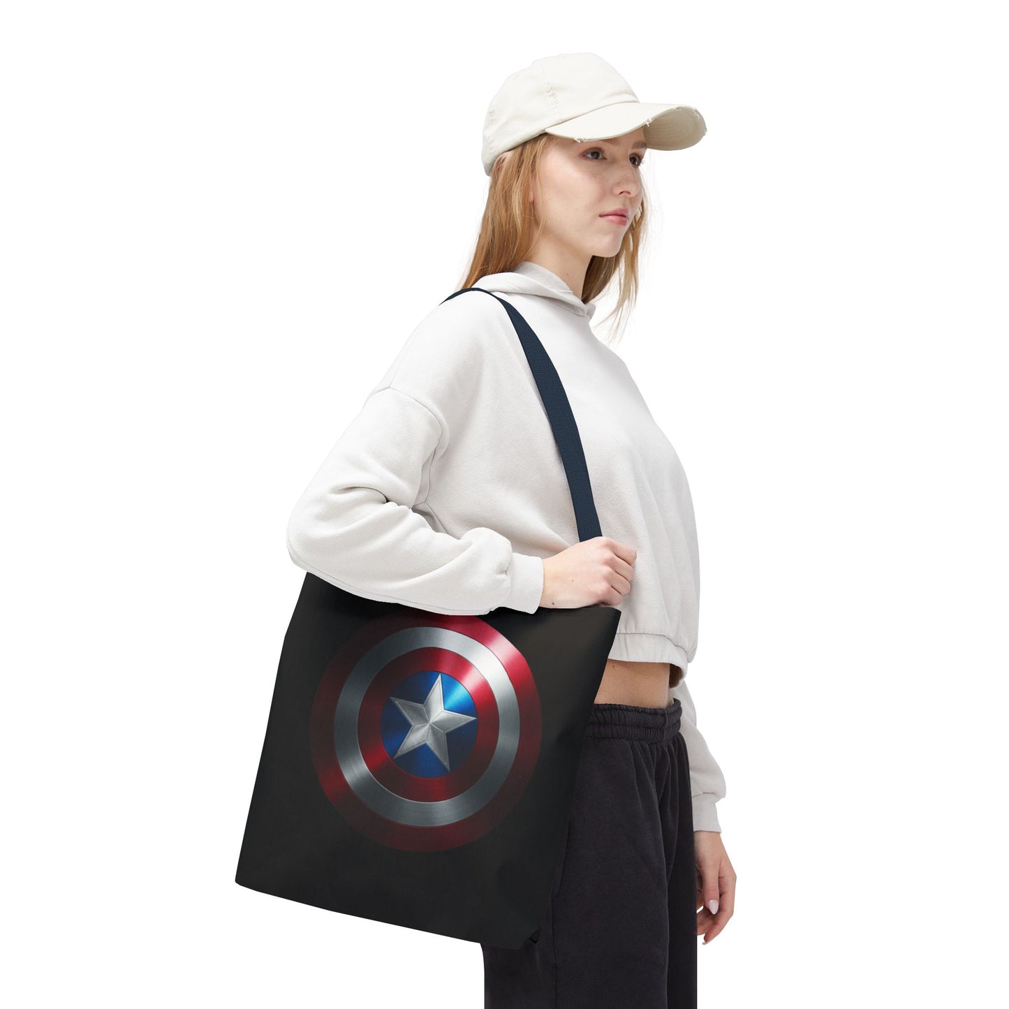 Heroic Shield Tote Bag - Stylish Marvel-Inspired Carryall for Fans