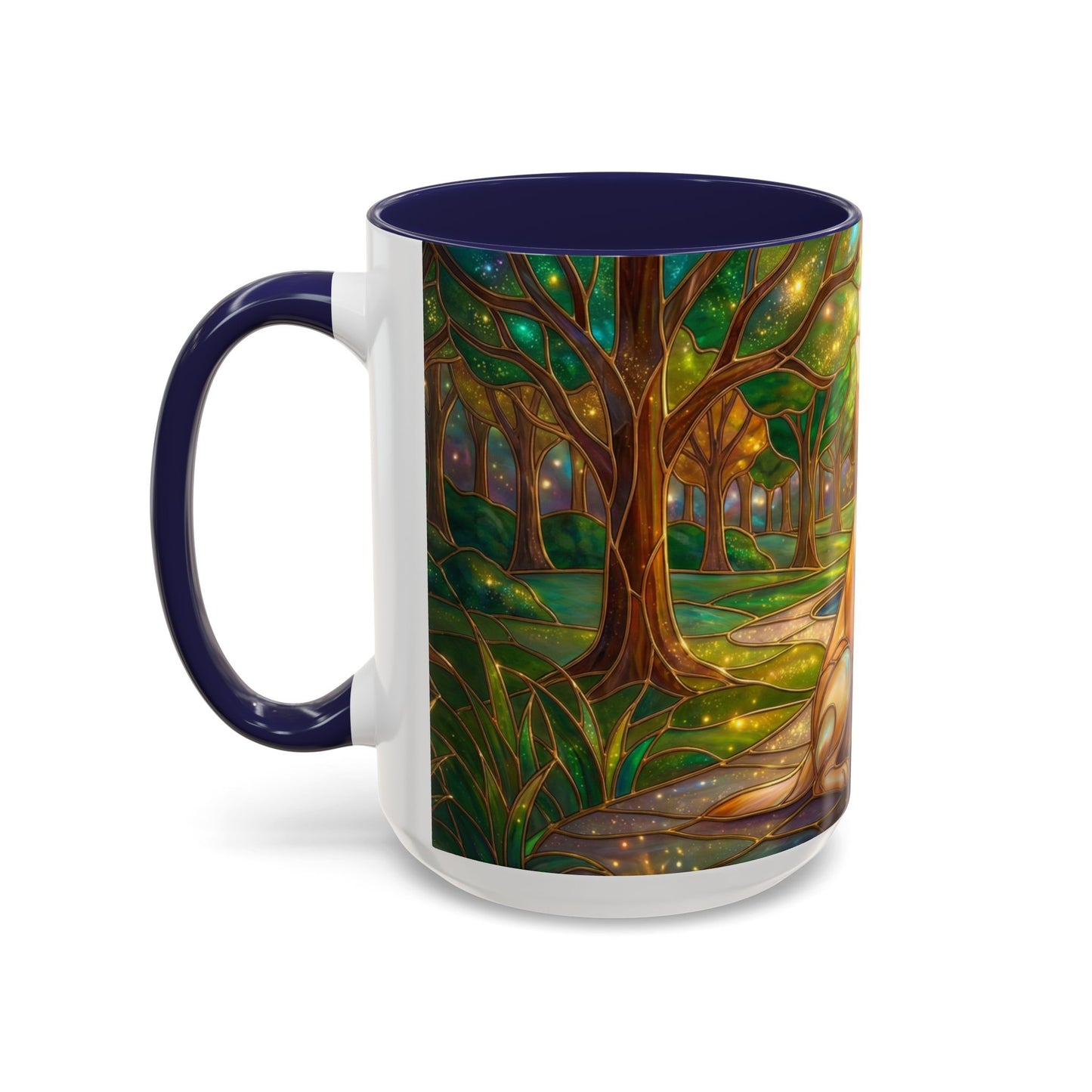 Stained Glass Labrador Mug, Dog Lover Coffee Mug, Labrador Retriever Art Cup, Pet Memorial Gift, Colorful Dog Mug, Nature Art Mug