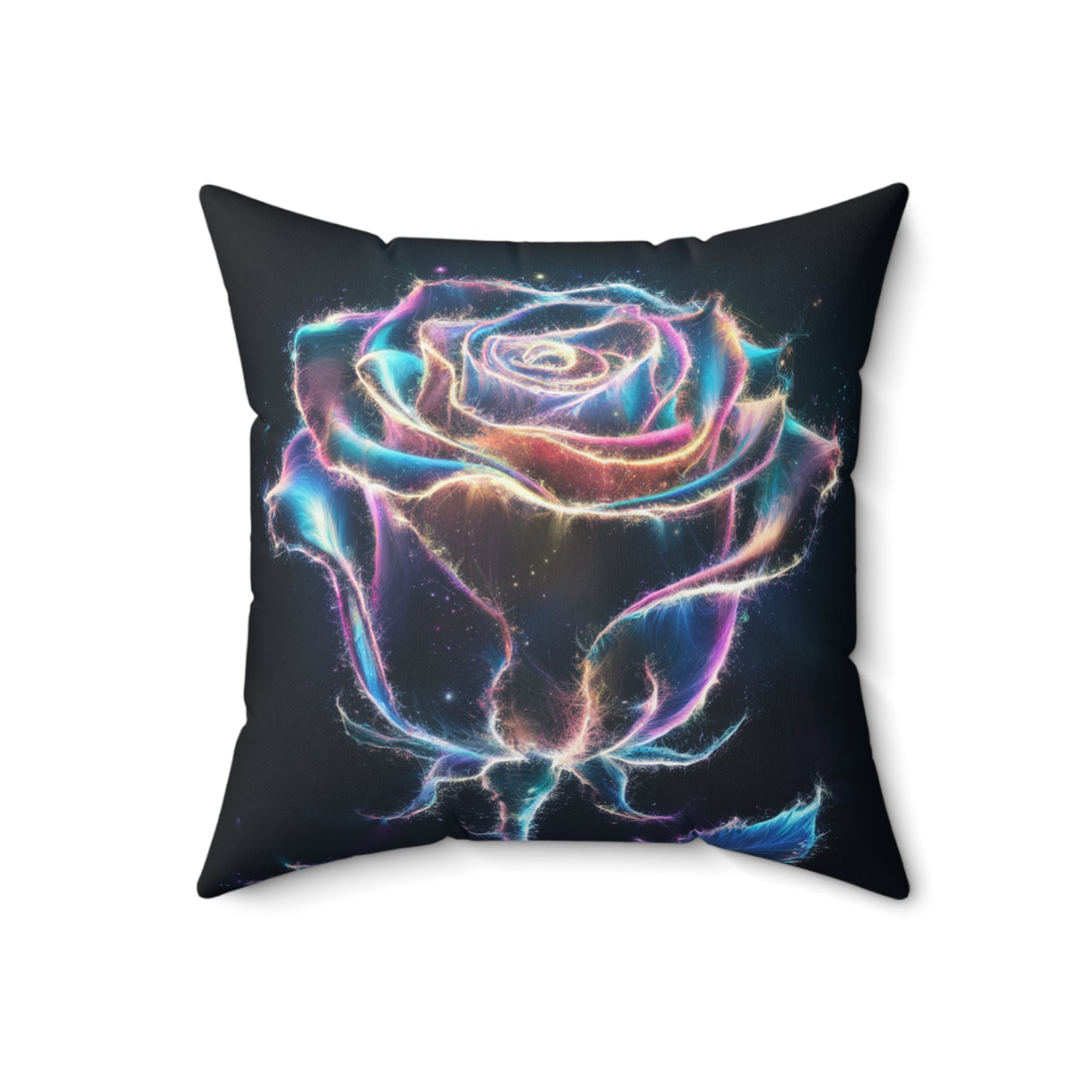 Light Particle Rose Pillow