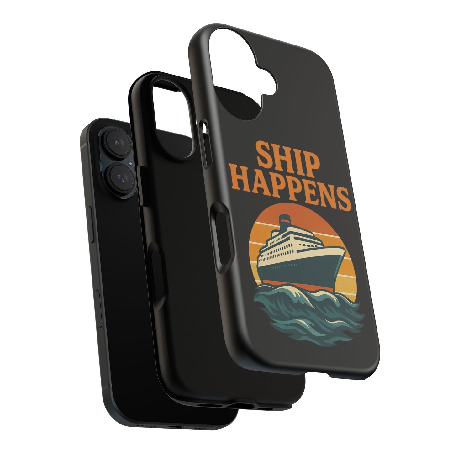 iPhone Case Ship Happens Sunset Cruise Case Gift for Travel Lovers Nautical Phone Case Cruise Accessory
