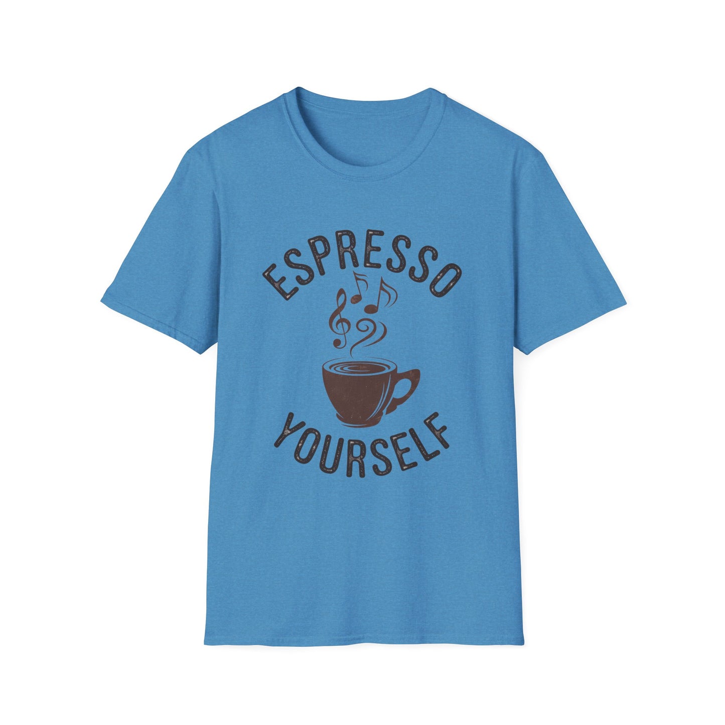 Espresso Yourself T‑Shirt • Funny Coffee Pun Graphic Tee • Musical Espresso Shirt • Caffeine Lover Gift • Coffee Humor Tee for Baristas
