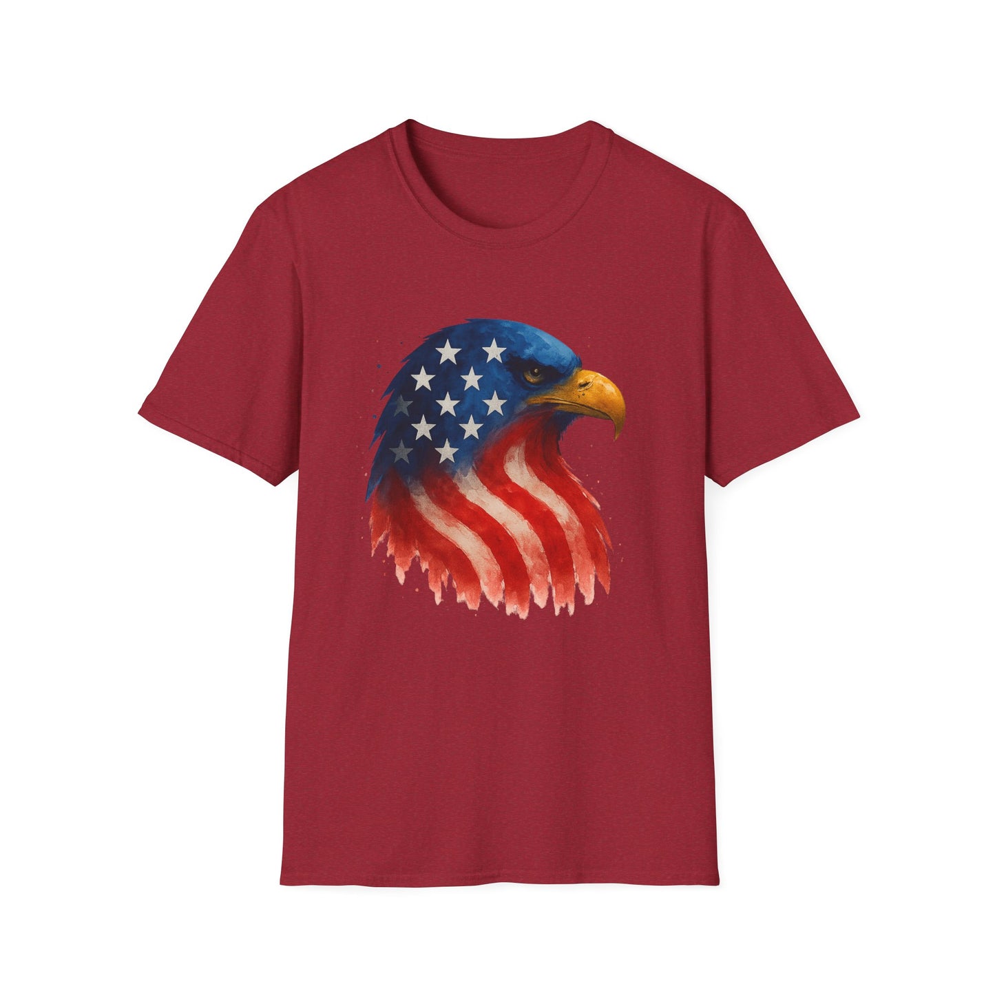 American Flag Eagle Shirt - 4th of July Patriotic Tee - USA Freedom T-Shirt - Independence Day Shirt - Bald Eagle Graphic Tee