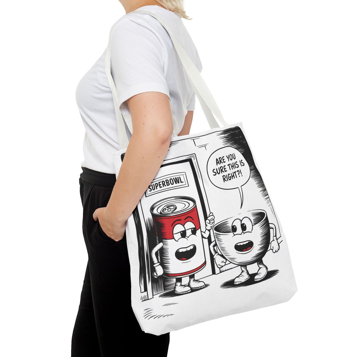 Tote Bag - Comic Superbowl Soup Design