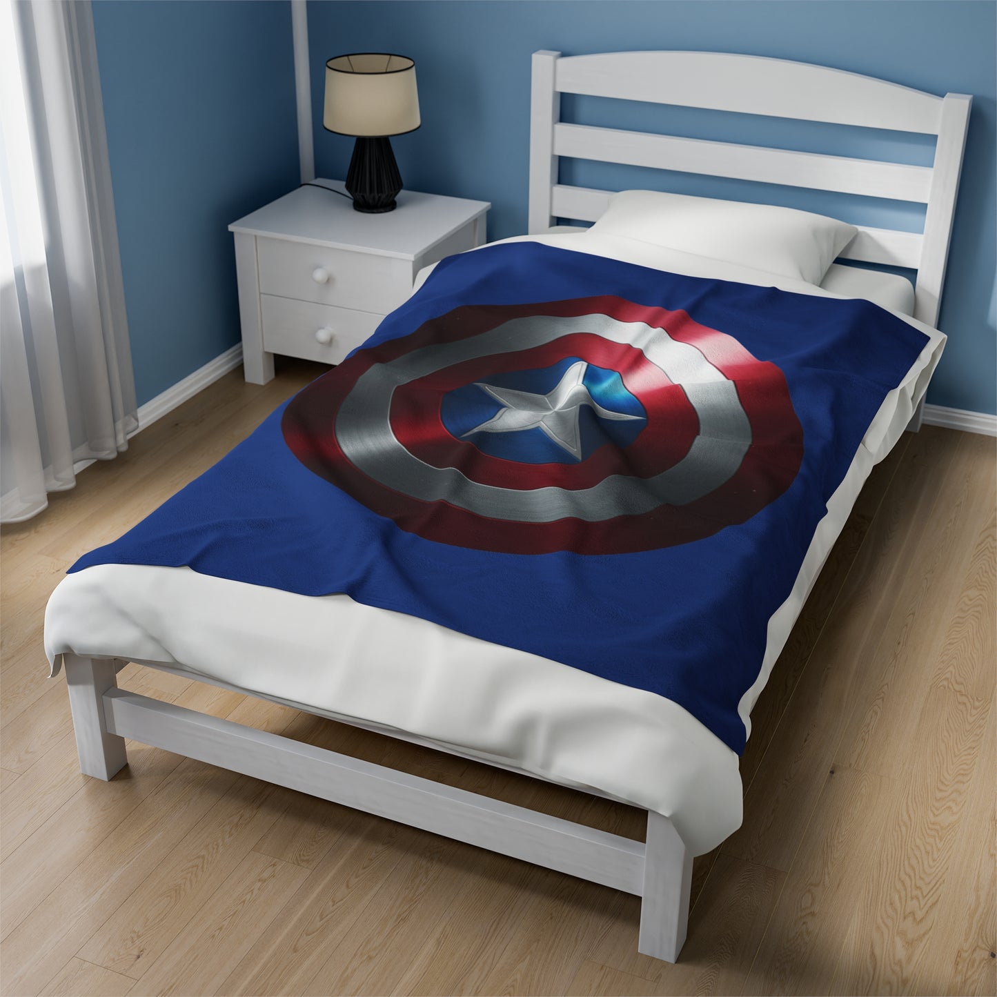 Plush Blanket - Captain America Shield Design