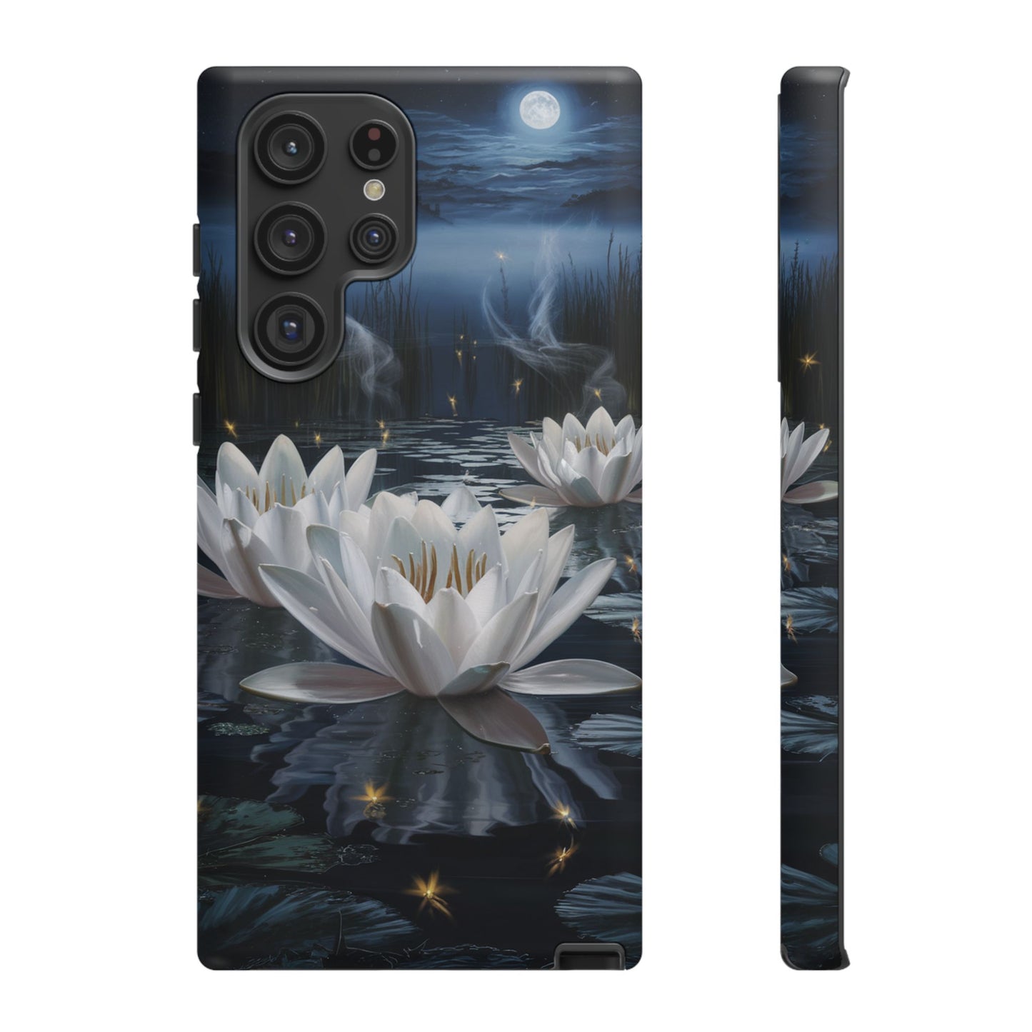 Samsung Galaxy Tough Case - Water Lillies Moonlit Sky Phone Cover