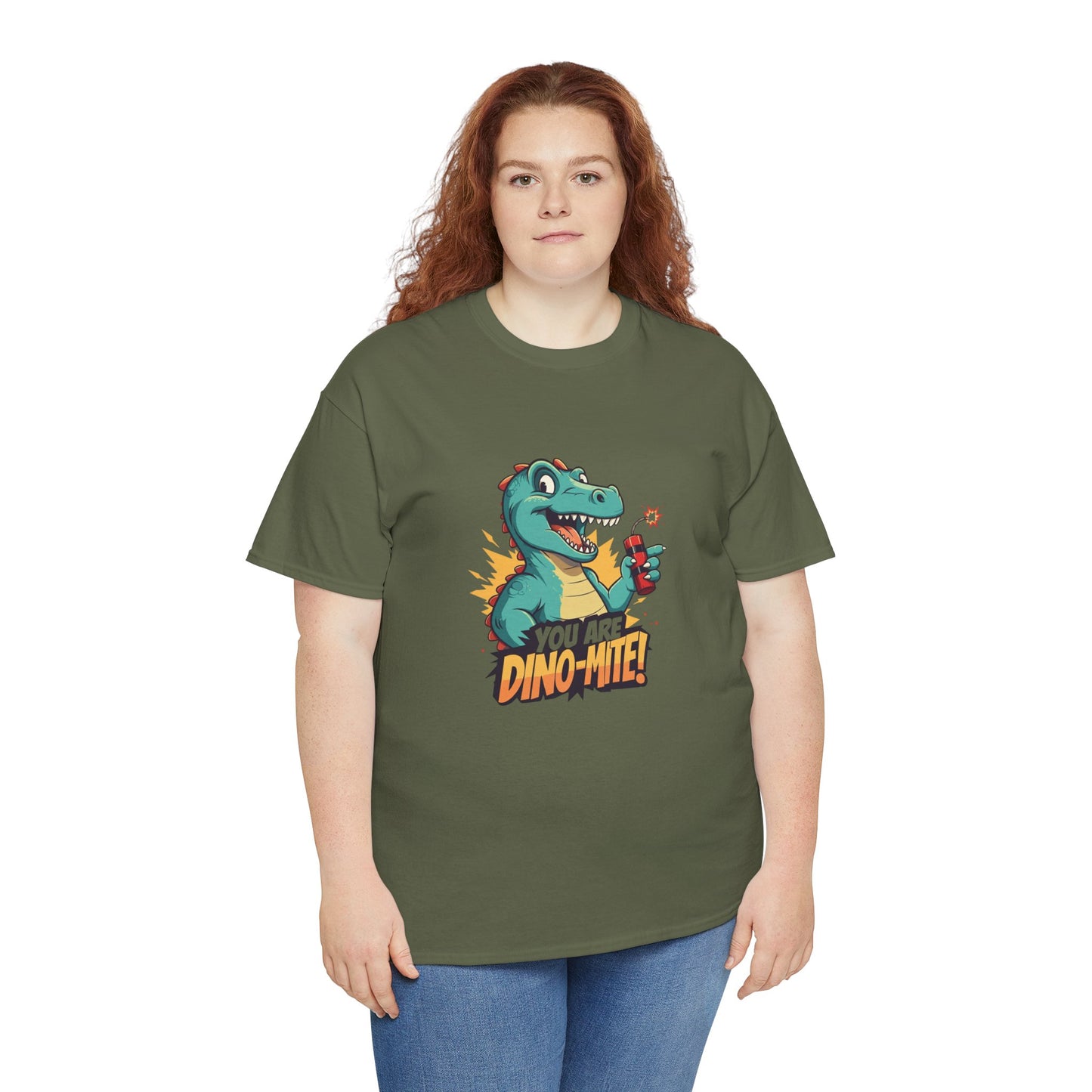 You Are Dino-Mite T-Shirt – Funny Dinosaur Graphic Tee | Cute T-Rex Shirt for Kids & Adults | Unisex Dino Lover Gift | Explosion Design