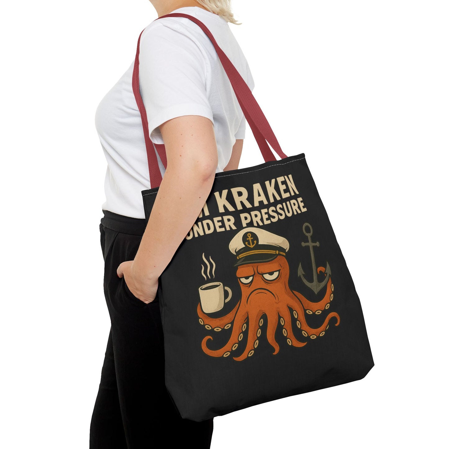 Stressed Octopus Tote Bag Nautical Bag Beach Tote Ocean Reusable Bag Seaside