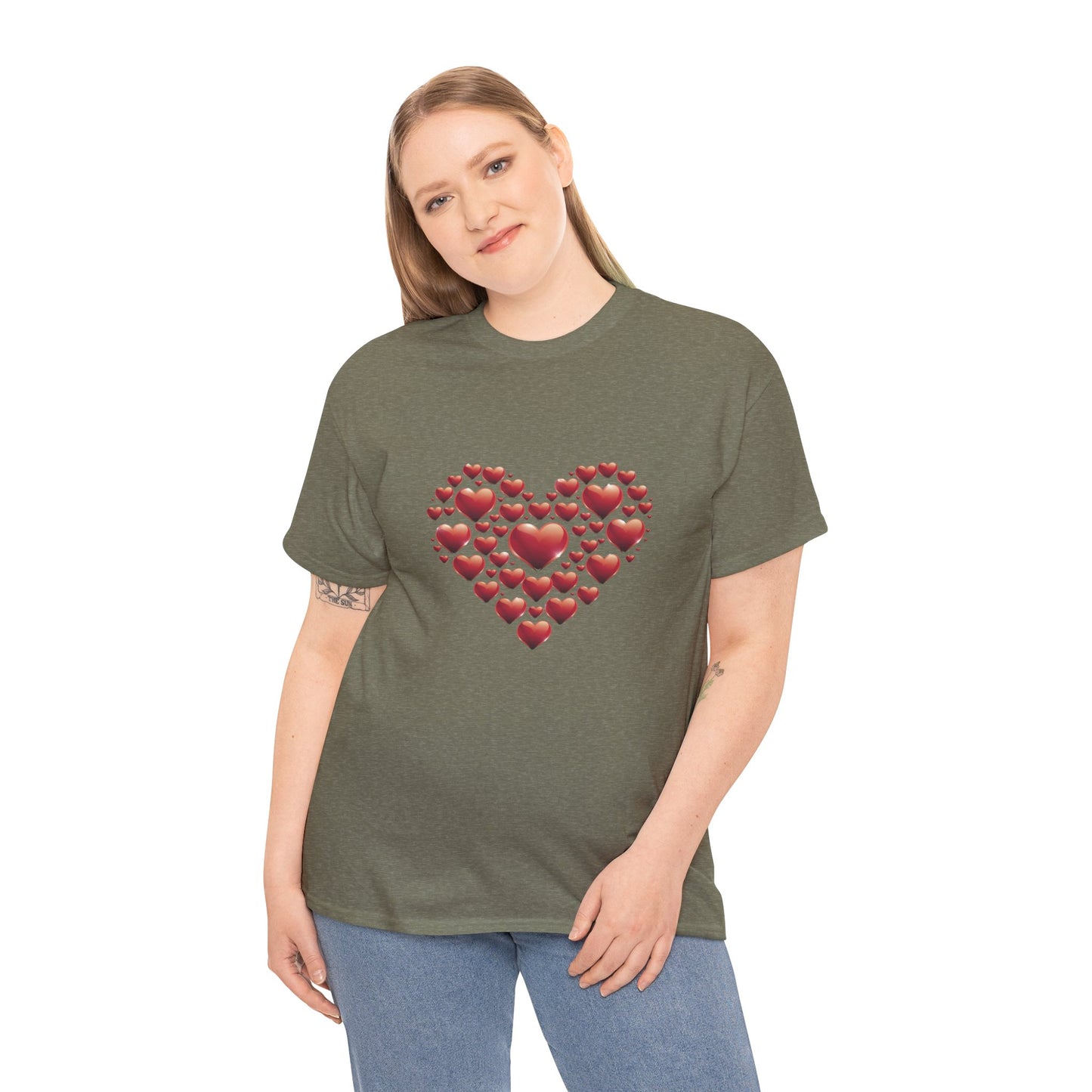 Heart Of Hearts Shirt, Minimal Valentine Shirt, Red Heart Graphic Tee, Love Aesthetic T Shirt, Valentine Gift Shirt