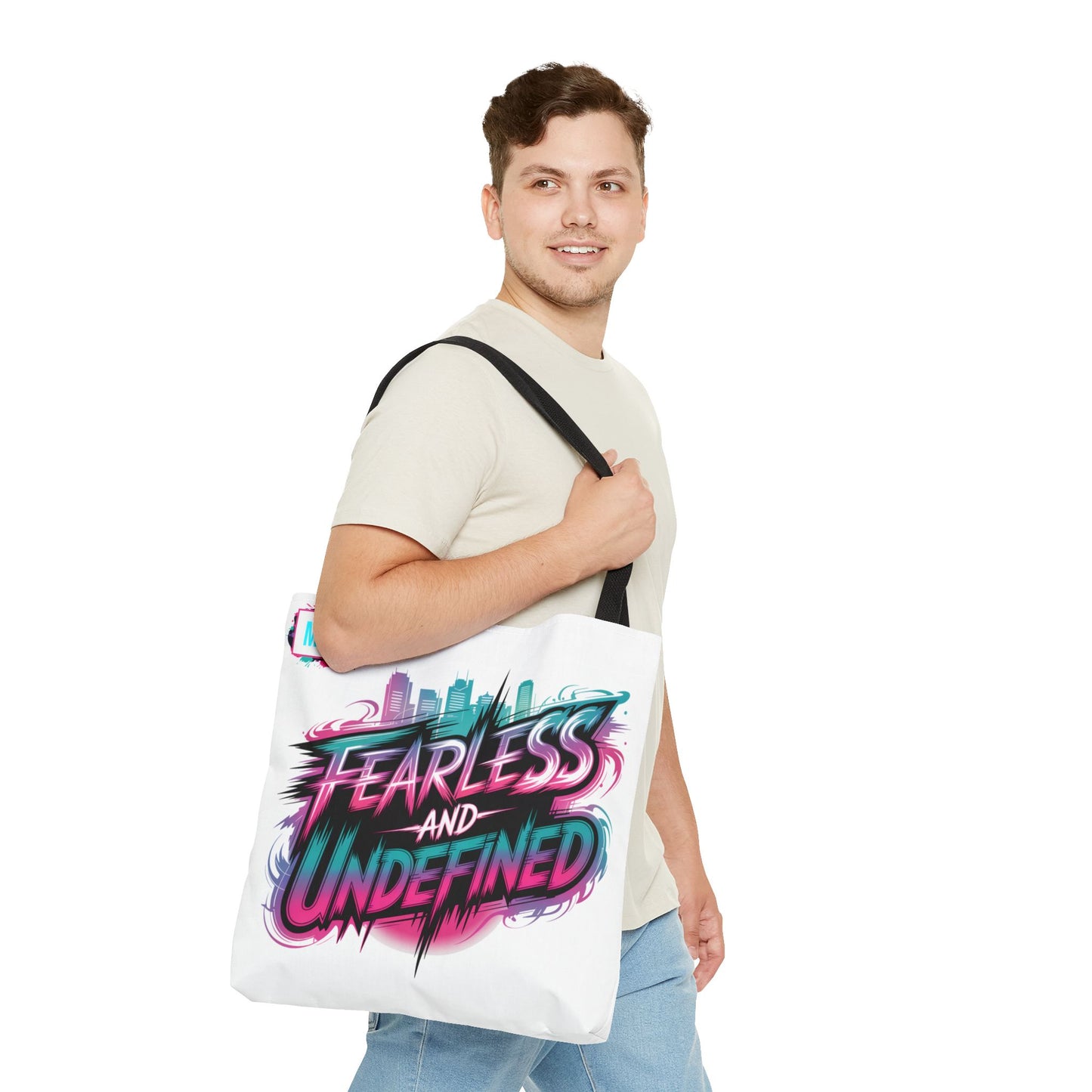 Custom Name Tote Bag | Fearless and Undefined Design | K-Pop Inspired Gift for Fans | Personalized Bold Aesthetic Bag | Trendy Streetwear Tote
