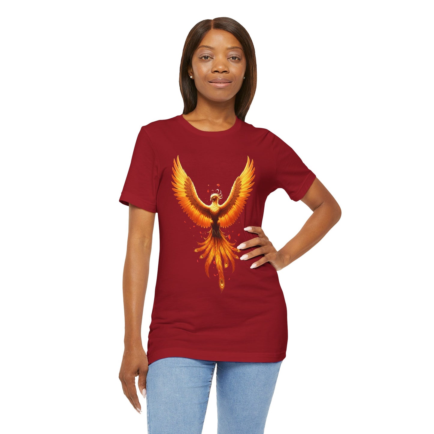 Phoenix Rising Shirt • Fiery Phoenix Graphic Tee • Rebirth Transformation Myth Shirt • Firebird Art Tee • Unisex Gift Tee XS‑5XL