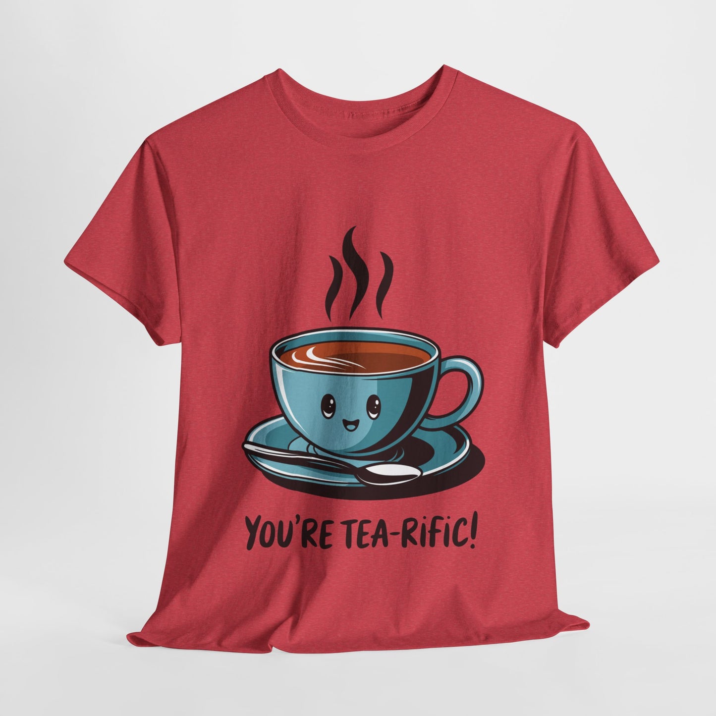 You’re Tea-Rific! Cute Tea Pun T-Shirt for Tea Lovers - Funny Gift, Kawaii Cup Graphic Tee - Unisex Soft Cotton Shirt