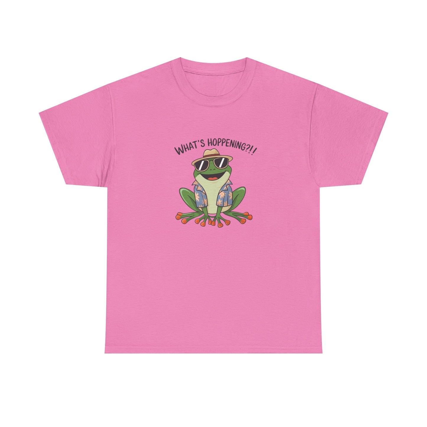 Funny Frog Shirt | What’s Hoppening T-Shirt | Cool Frog Graphic Tee | Amphibian Dad Joke Shirt | Cottagecore Animal Lover Gift