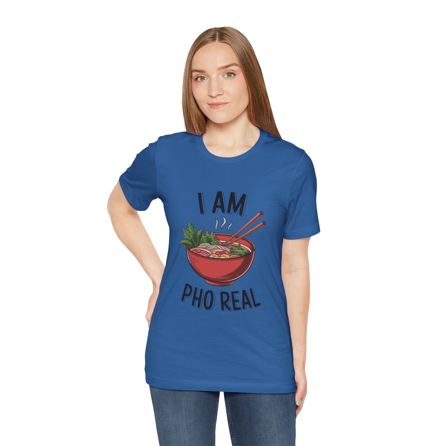 I Am Pho Real T-Shirt | Funny Pho Noodle Bowl Tee, Vietnamese Food Pun Shirt, Ramen & Noodle Lover Gift, Cute Asian Cuisine Graphic Top