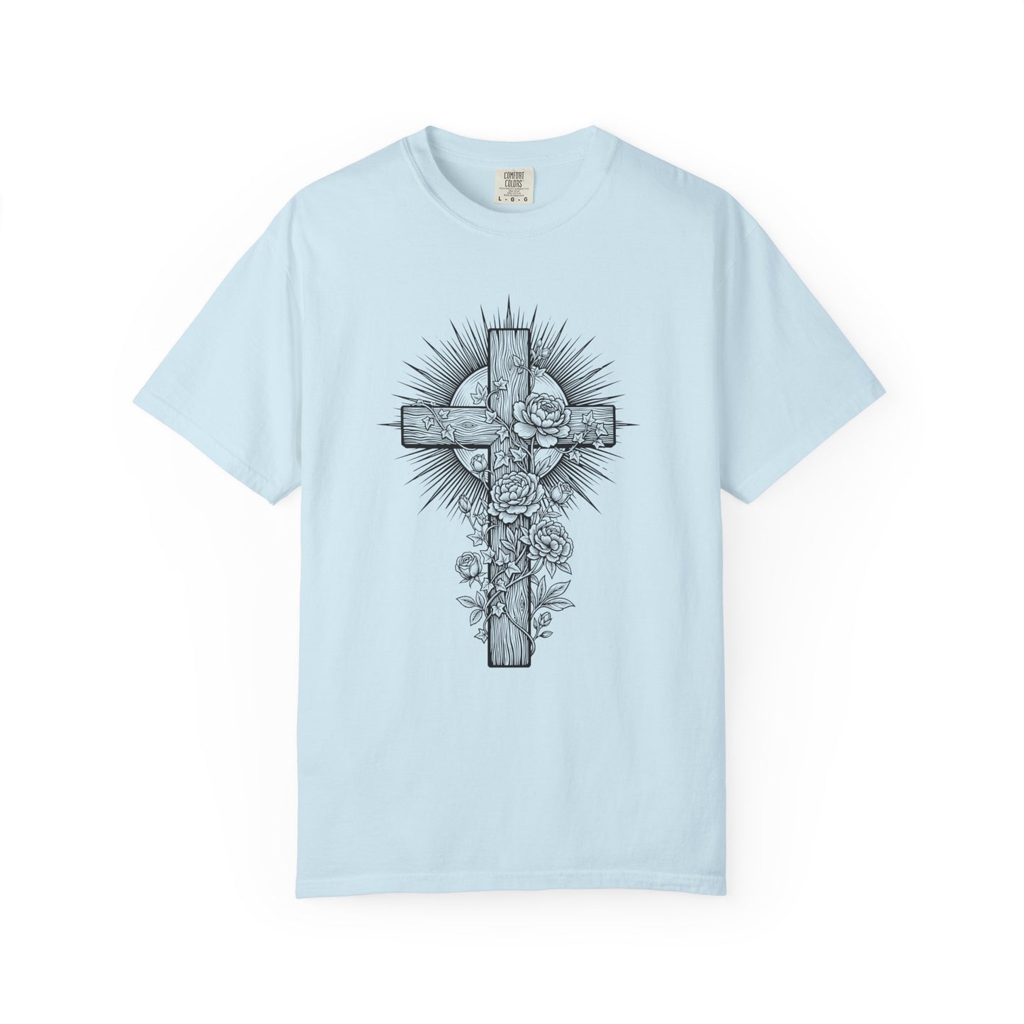 Christian Floral Cross Shirt, Boho Faith T-Shirt, Religious Botanical Tee, Wildflower Jesus Shirt, Easter Apparel, Christian Gifts