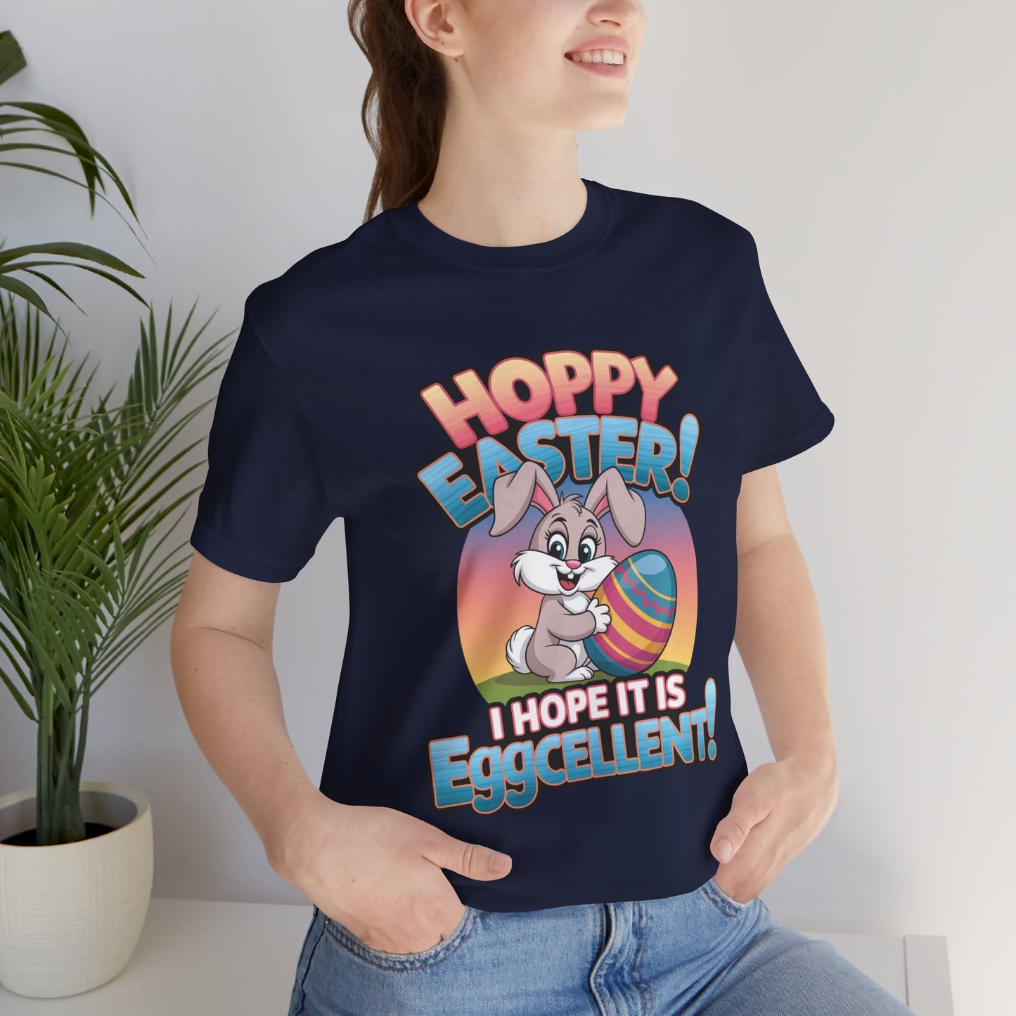 Happy Easter Unisex Tee Easter Shirt Easter Bunny T Shirt Easter Apparel Easter Bunny Outfit
