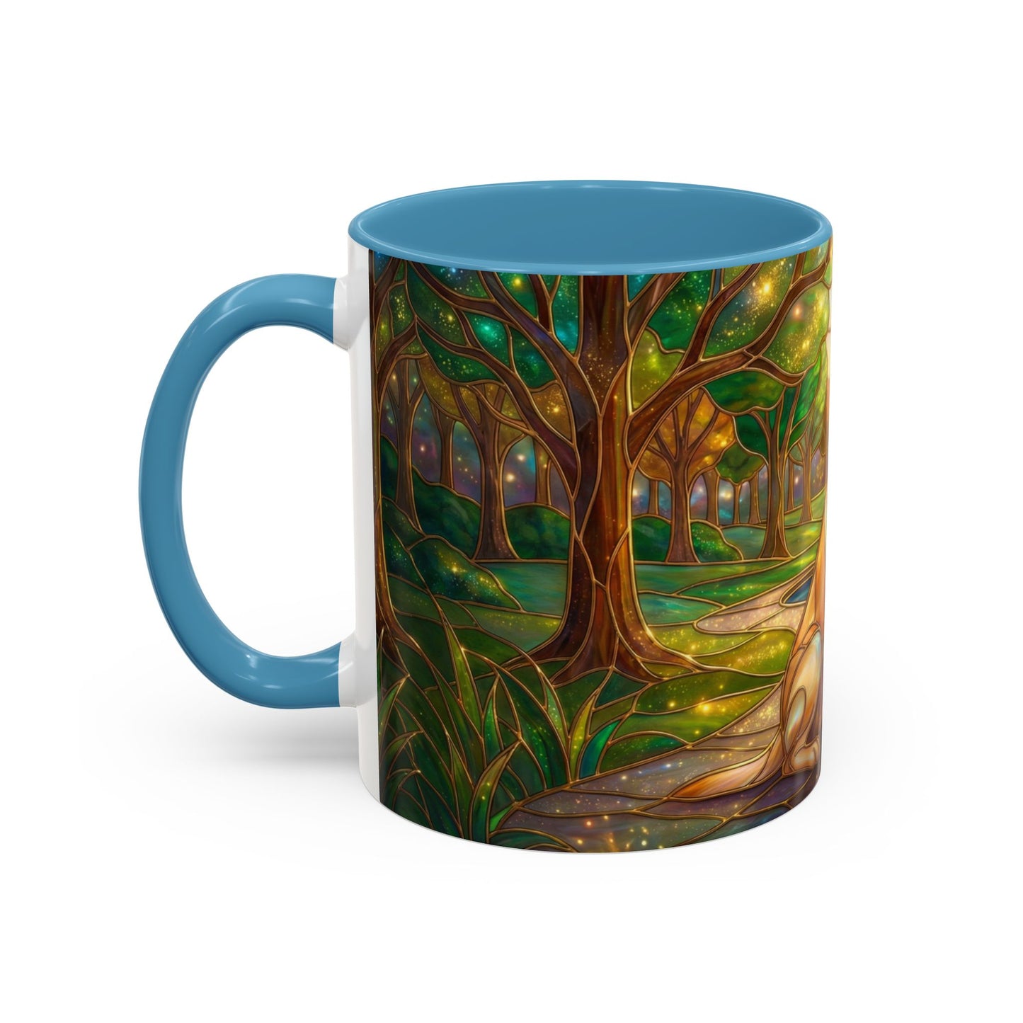 Stained Glass Labrador Mug, Dog Lover Coffee Mug, Labrador Retriever Art Cup, Pet Memorial Gift, Colorful Dog Mug, Nature Art Mug