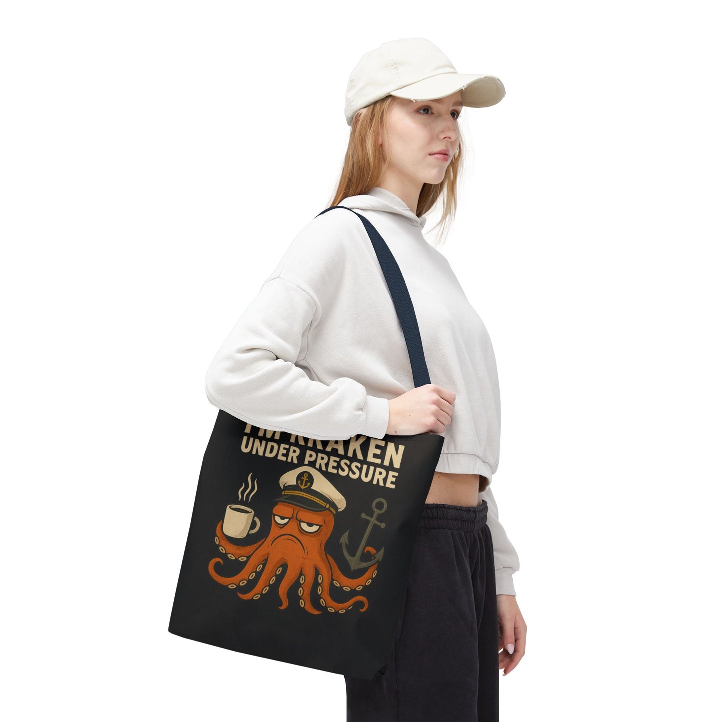 Stressed Octopus Tote Bag Nautical Bag Beach Tote Ocean Reusable Bag Seaside