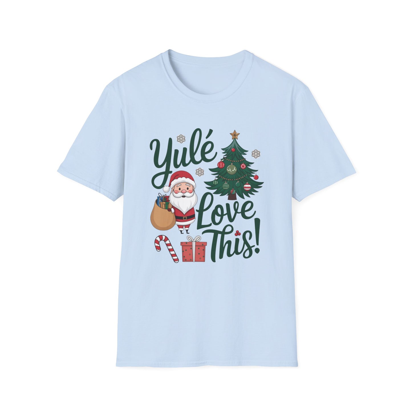 Yulé Love This Christmas T-Shirt, Funny Santa Holiday Tee, Cute Pun Xmas Shirt, Festive Unisex Top, Fun Gift For Friends And Family