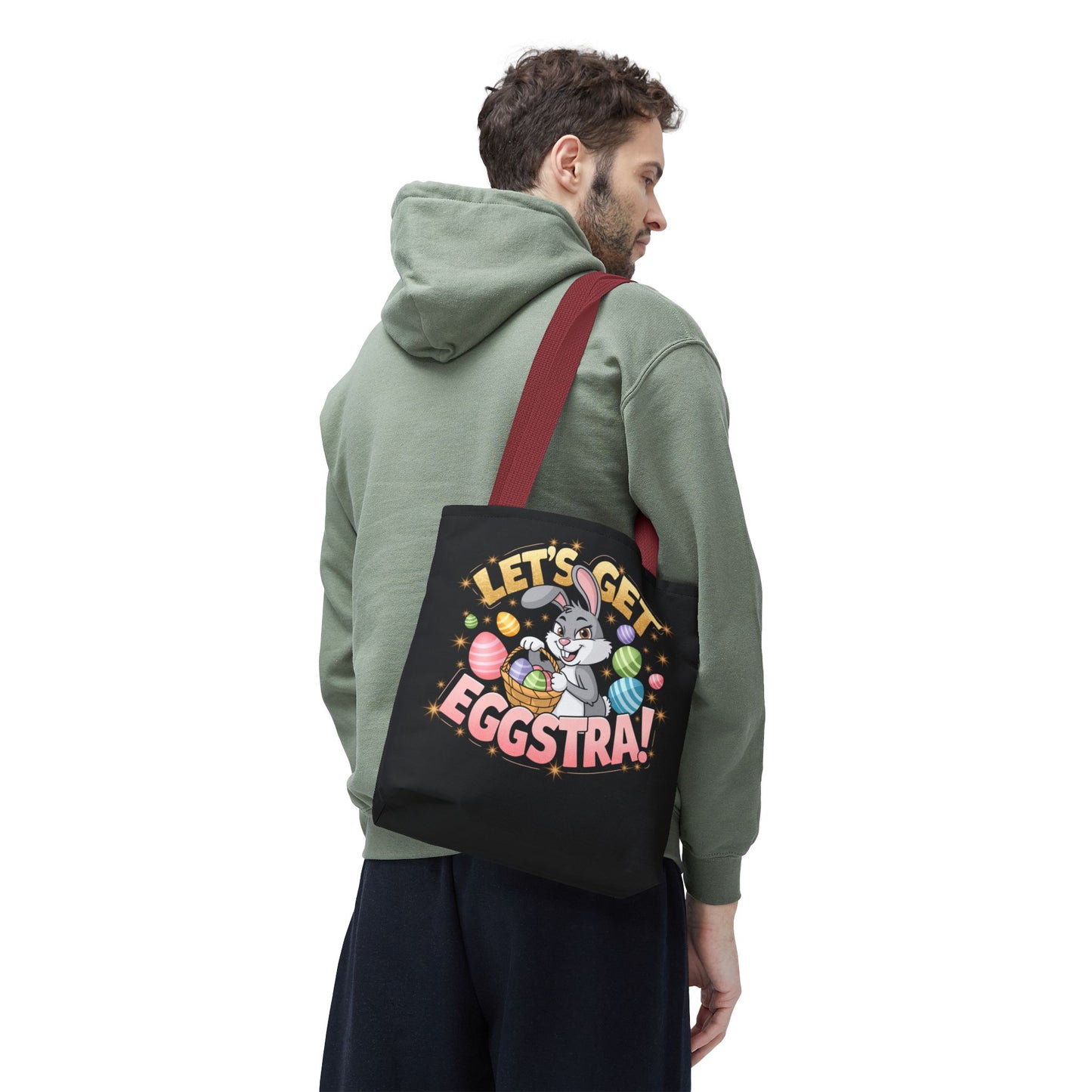 Easter Bunny Tote Bag - 'Leg's Get Eggstra'