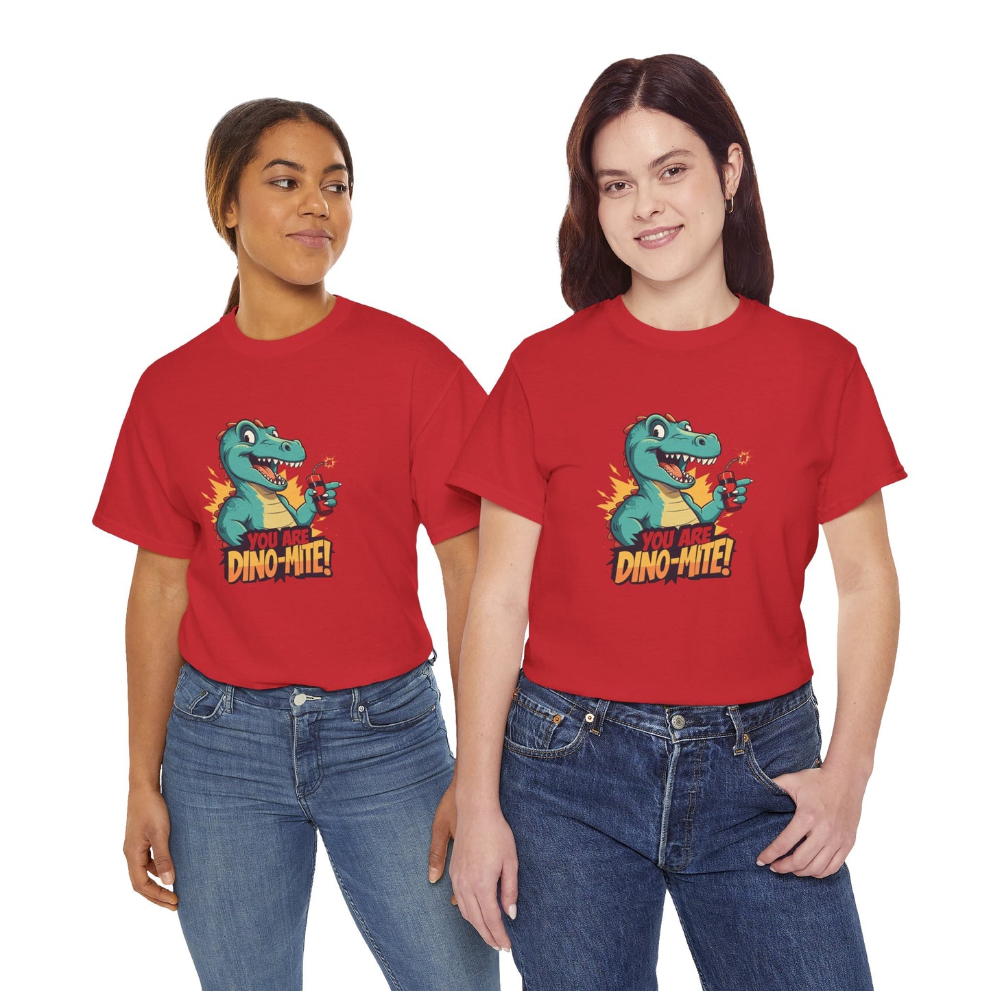 You Are Dino-Mite T-Shirt – Funny Dinosaur Graphic Tee | Cute T-Rex Shirt for Kids & Adults | Unisex Dino Lover Gift | Explosion Design