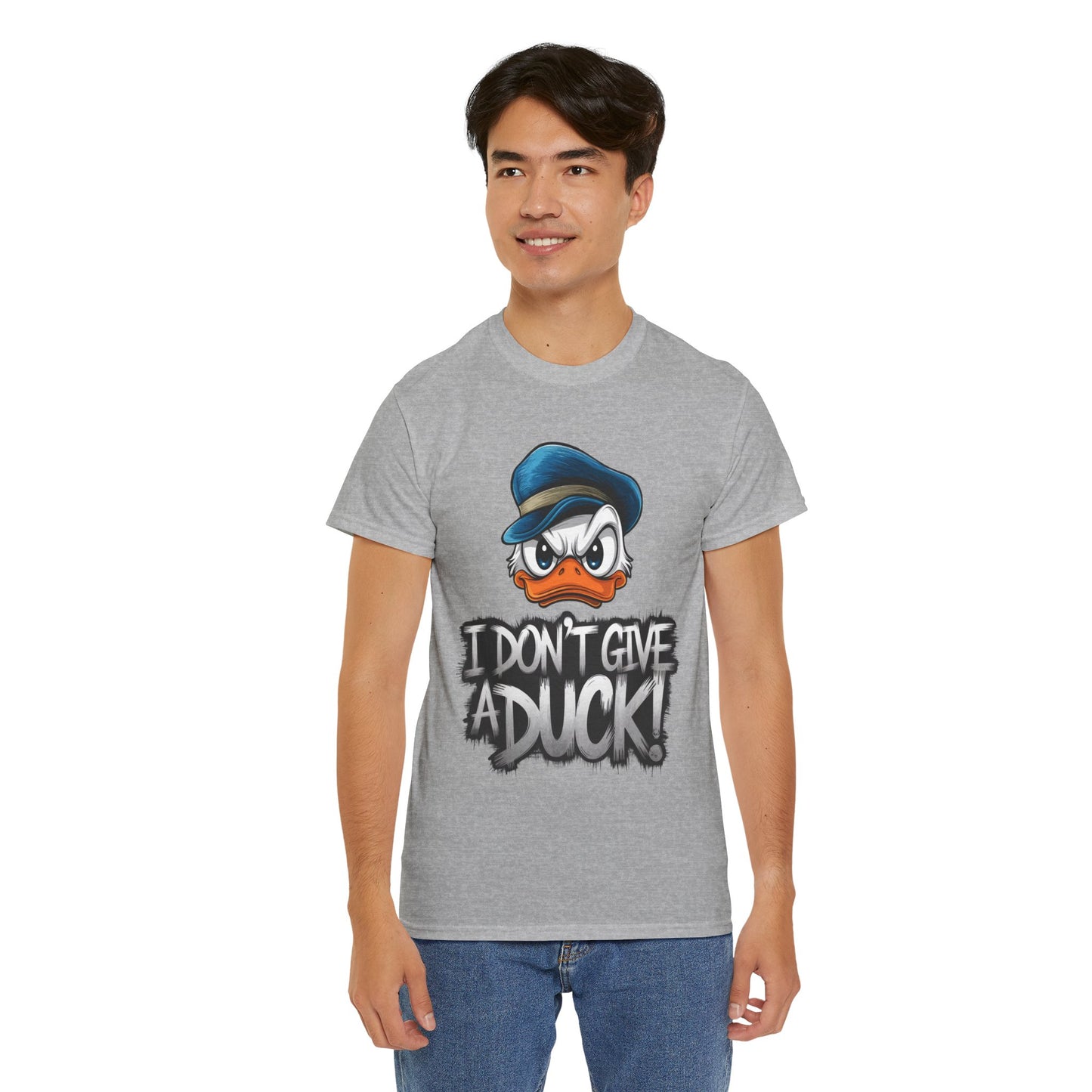 I Don’t Give a Duck Shirt – Funny Grumpy Duck Tee – Sarcastic Animal Graphic Shirt – Unisex Gift for Duck Lovers & Meme Fans