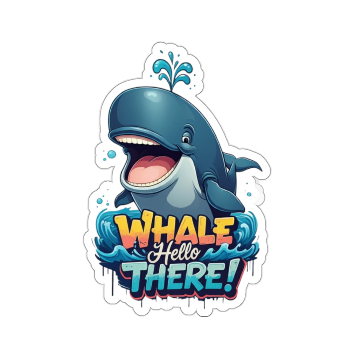 Whale Hello There Stickers