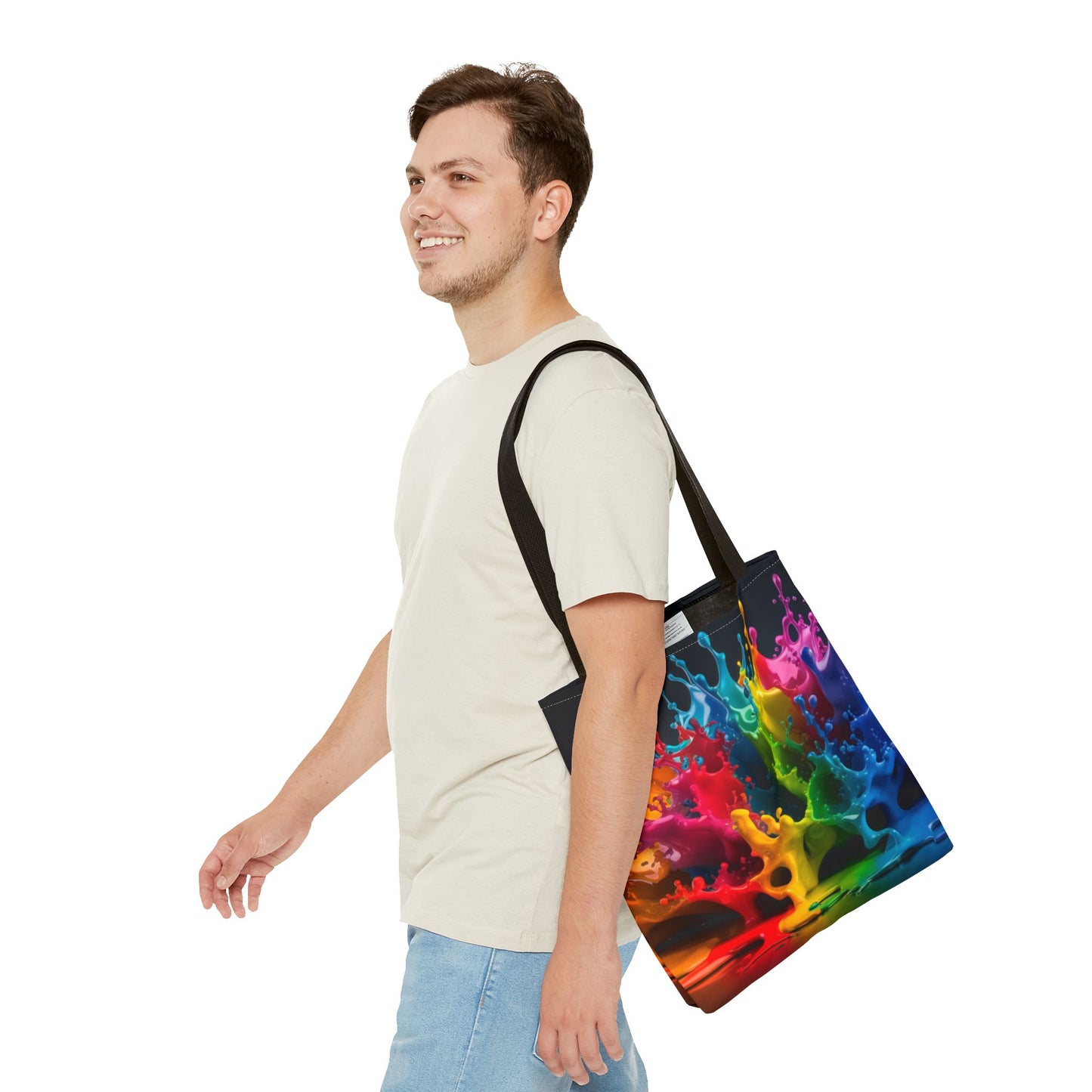 Colorful Splash Tote Bag - Vibrant Art for Every Occasion