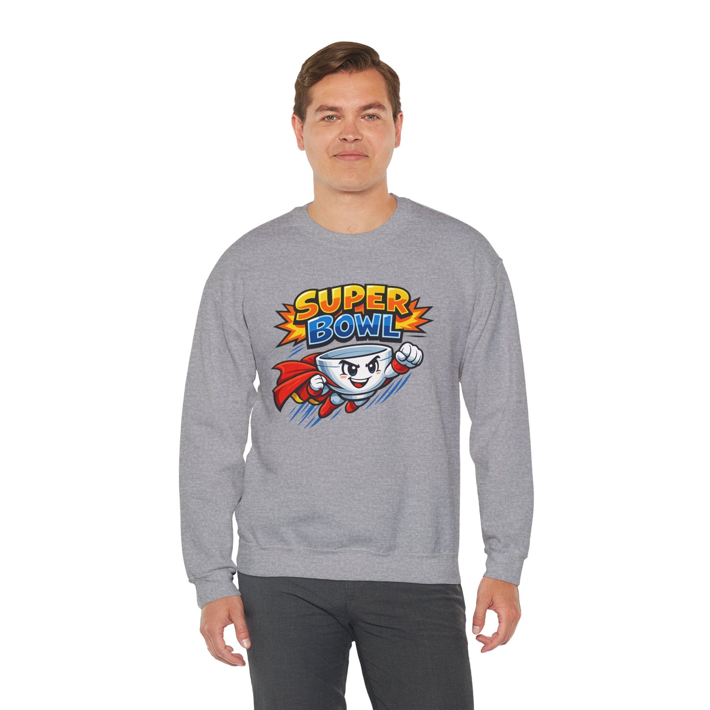 Super Bowl Sweatshirt, Funny Super Bowl Crewneck, Football Party Sweatshirt, Game Day Pullover, Bowl Pun Shirt, Unisex Graphic Crew
