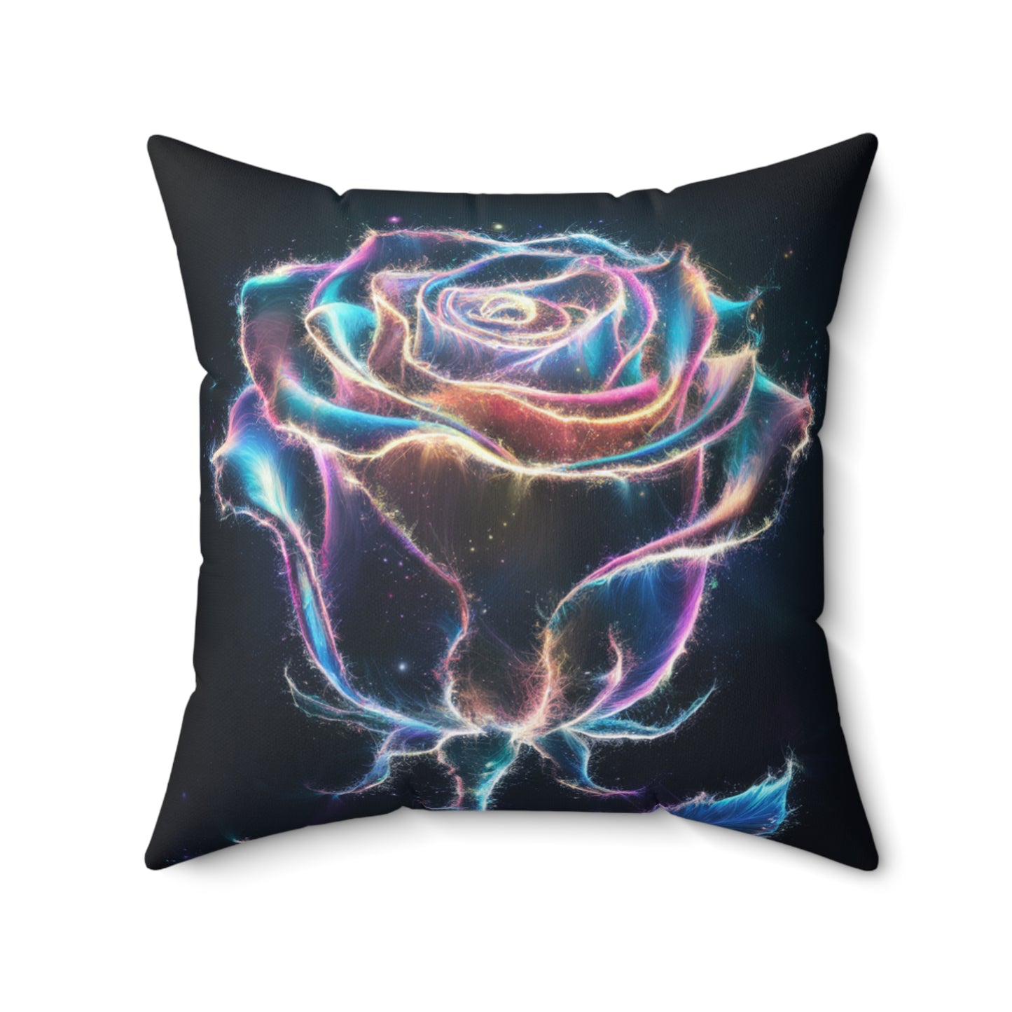 Light Particle Rose Pillow