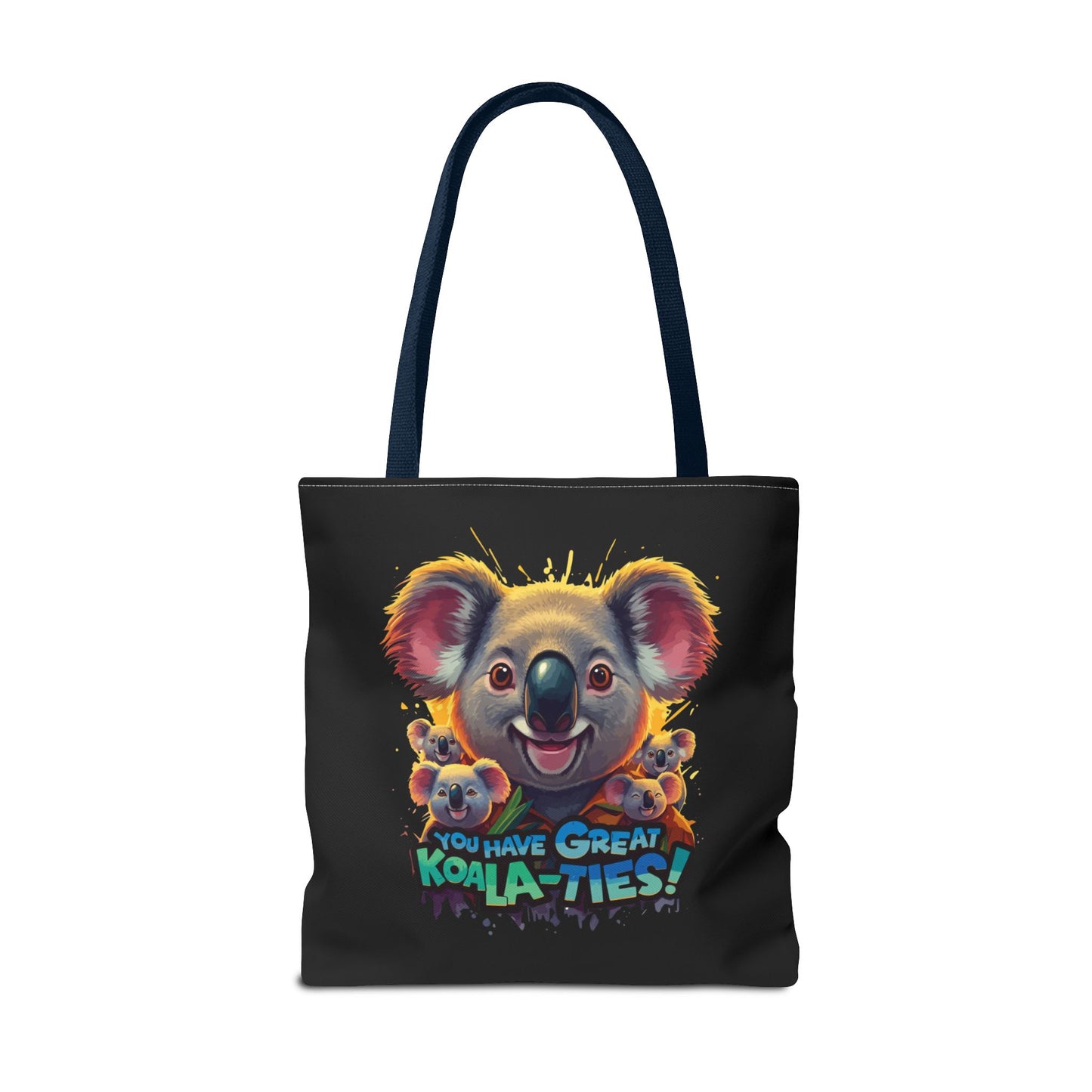 Koala Tote Bag – Funny Animal Pun Bag with Cute Koala Design – Reusable Grocery, Beach, or Everyday Carry Bag – Gift for Koala Lovers