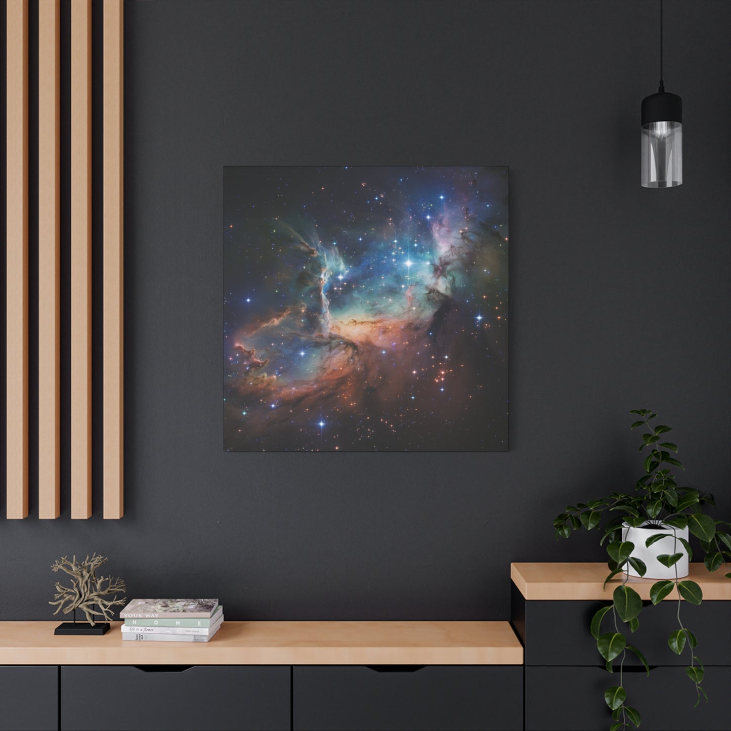 Cosmic Art Canvas Nebula Wall Decor Space Art Galactic Home Decor Modern Art Office Decor
